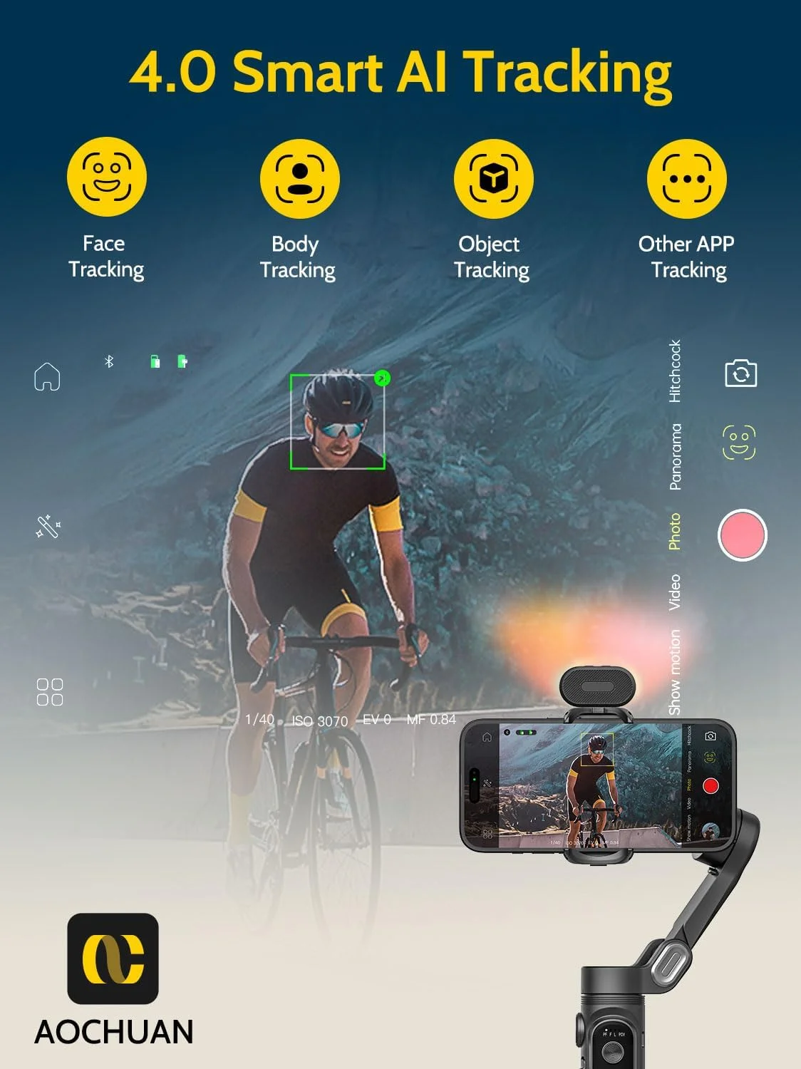 لرزشگیر گیمبال دستی 3 محوره AOCHUAN برای گوشی های هوشمند آیفون و اندروید، ضد لرزش با رزوه 1/4، نور مغناطیسی RGB، گیمبال تلفن ردیابی هوش مصنوعی برای وبلاگ نویسی برای TikTok، YouTube - کیت هوشمند X مشکی لرزشگیر گیمبال دستی 3 محوره AOCHUAN برای گوشی های هوشمند آیفون و اندروید، ضد لرزش با رزوه 1/4، نور مغناطیسی RGB، گیمبال تلفن ردیابی هوش مصنوعی برای وبلاگ نویسی برای TikTok، YouTube - کیت هوشمند X مشکی