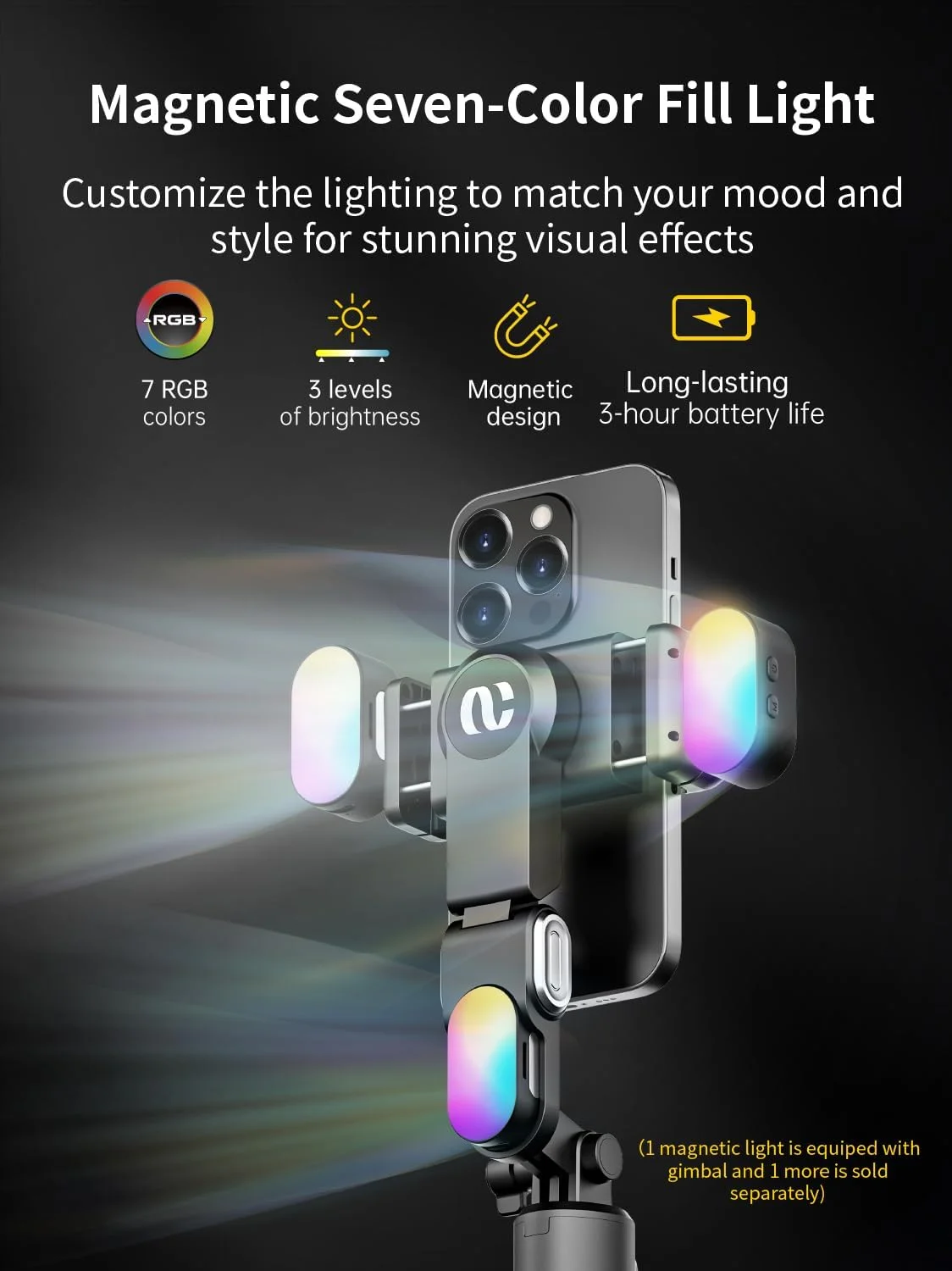 لرزشگیر گیمبال تلفن همراه AOCHUAN، گیمبال تلفن 4 در 1 با چرخش 360 درجه برای آیفون/اندروید، سه پایه چوب سلفی با قابلیت ردیابی خودکار چهره و ریموت کنترل بیسیم برای TIK Tok YouTube Vlogging-M1 Pro مشکی لرزشگیر گیمبال تلفن همراه AOCHUAN، گیمبال تلفن 4 در 1 با چرخش 360 درجه برای آیفون/اندروید، سه پایه چوب سلفی با قابلیت ردیابی خودکار چهره و ریموت کنترل بیسیم برای TIK Tok YouTube Vlogging-M1 Pro مشکی