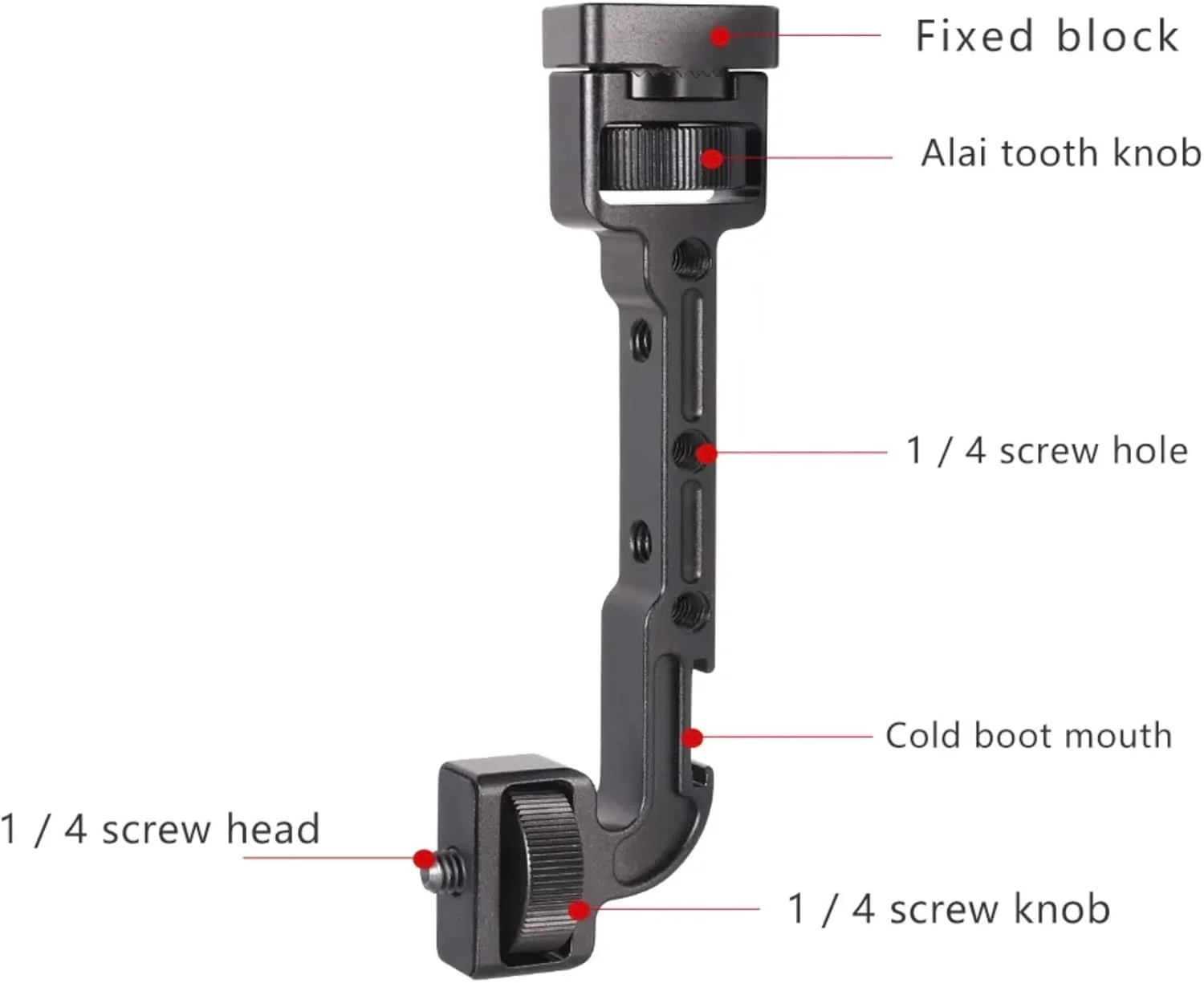 بازوی نگهدارنده مانیتور دوربین قابل تنظیم DO1 برای گیمبال | سازگار با DJI Ronin RS 2 / RSC 2 / RS 3 / RS 3 Pro/RS 3 Mini، ZHIYUN Crane 2S/Crane 3/3S/ Weebill & MOZA | چرخش 360 درجه و آداپتور کفشک گرم