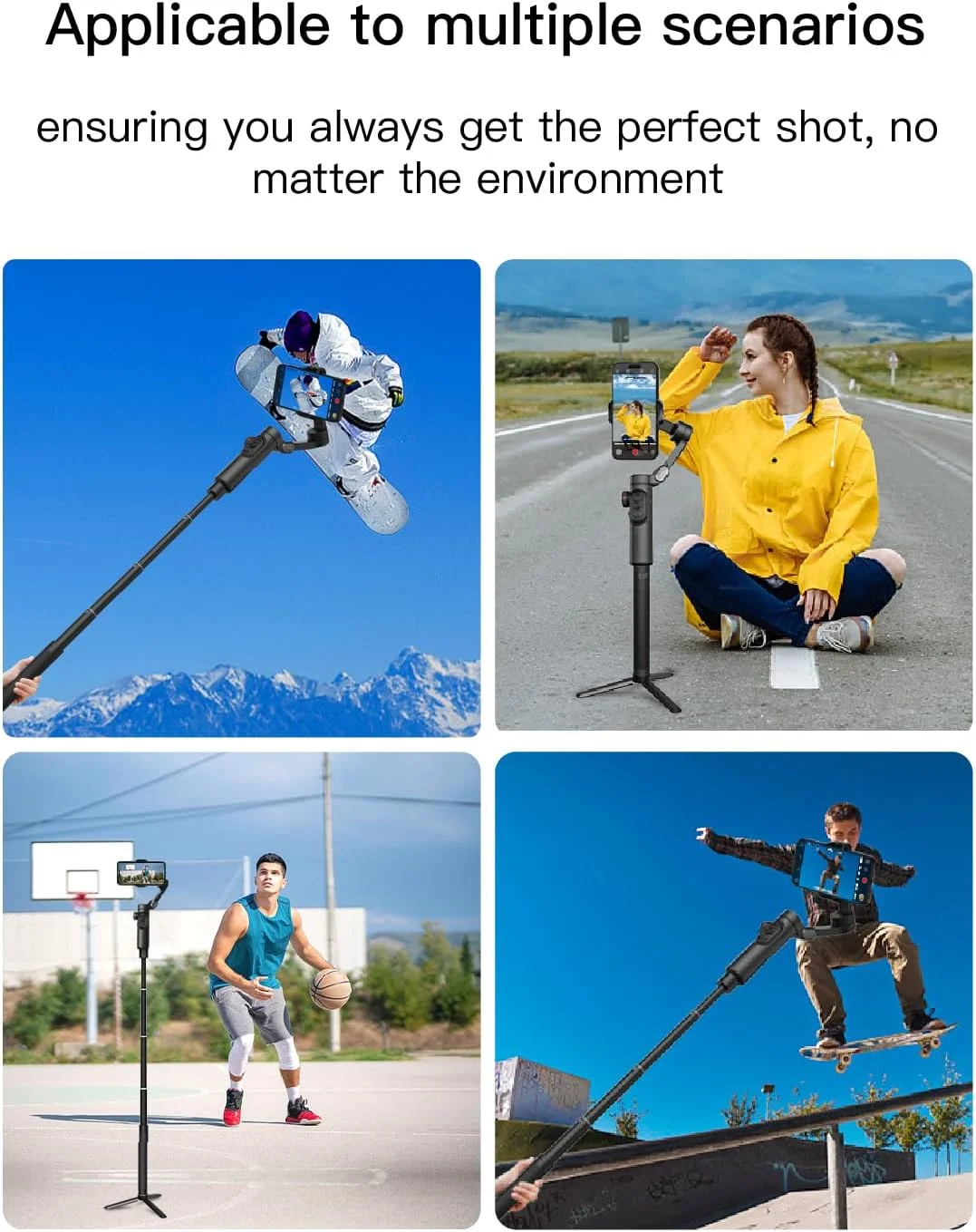 میله افزایش طول گیمبال AOCHUAN، میله 29 اینچی برای دوربین های DSLR، مونوپاد سلفی قابل تنظیم با رابط پیچ 1/4، سازگار با طیف وسیعی از گیمبال های دستی و سایر دستگاه های رابط جهانی میله افزایش طول گیمبال AOCHUAN، میله 29 اینچی برای دوربین های DSLR، مونوپاد سلفی قابل تنظیم با رابط پیچ 1/4، سازگار با طیف وسیعی از گیمبال های دستی و سایر دستگاه های رابط جهانی