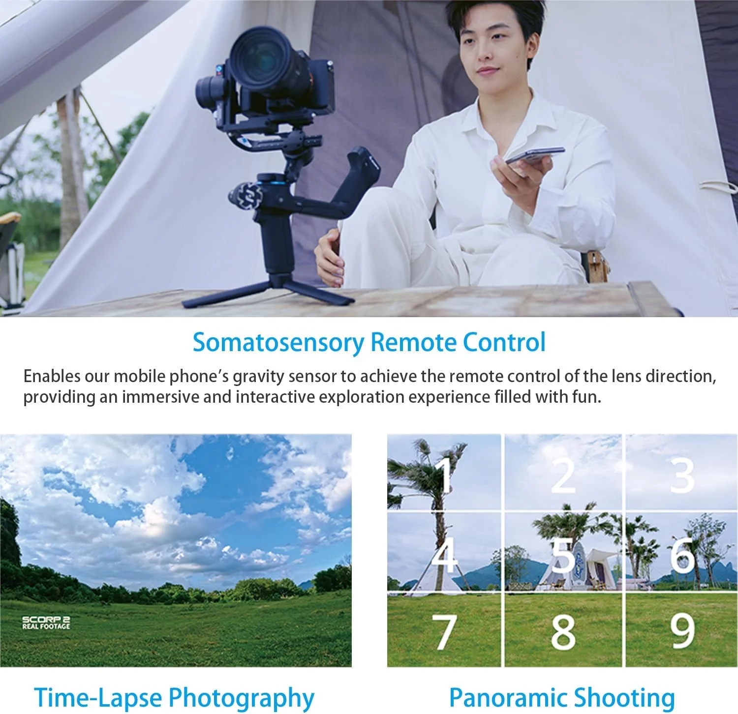 لرزشگیر گیمبال FeiyuTech SCORP 2 برای دوربین های DSLR و بدون آینه، دارای حسگر ردیابی هوشمند یکپارچه، لرزشگیر 3 محوره دوربین برای سونی کانن پاناسونیک نیکون، ظرفیت حمل 2.5 کیلوگرم، صفحه لمسی، فیلمبرداری عمودی لرزشگیر گیمبال FeiyuTech SCORP 2 برای دوربین های DSLR و بدون آینه، دارای حسگر ردیابی هوشمند یکپارچه، لرزشگیر 3 محوره دوربین برای سونی کانن پاناسونیک نیکون، ظرفیت حمل 2.5 کیلوگرم، صفحه لمسی، فیلمبرداری عمودی