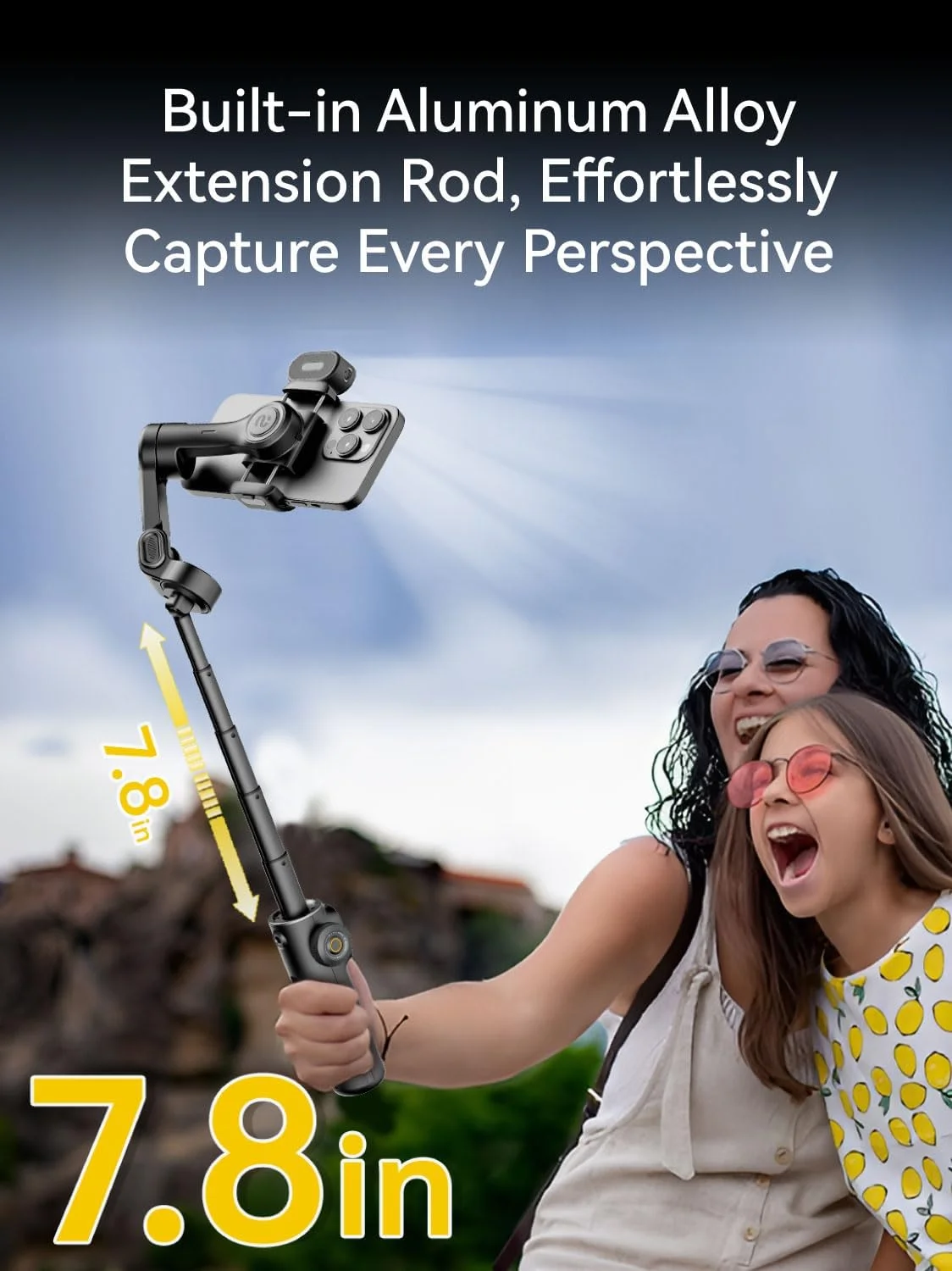 لرزشگیر گیمبال AOCHUAN برای آیفون، گیمبال تلفن همراه با نور پرکننده مغناطیسی RGB، گیمبال تاشو با میله اکستنشن داخلی 7.8 اینچی و صفحه نمایش OLED برای آیفون/اندروید، عالی برای ولاگینگ - کیت Smart X2 مشکی لرزشگیر گیمبال AOCHUAN برای آیفون، گیمبال تلفن همراه با نور پرکننده مغناطیسی RGB، گیمبال تاشو با میله اکستنشن داخلی 7.8 اینچی و صفحه نمایش OLED برای آیفون/اندروید، عالی برای ولاگینگ - کیت Smart X2 مشکی