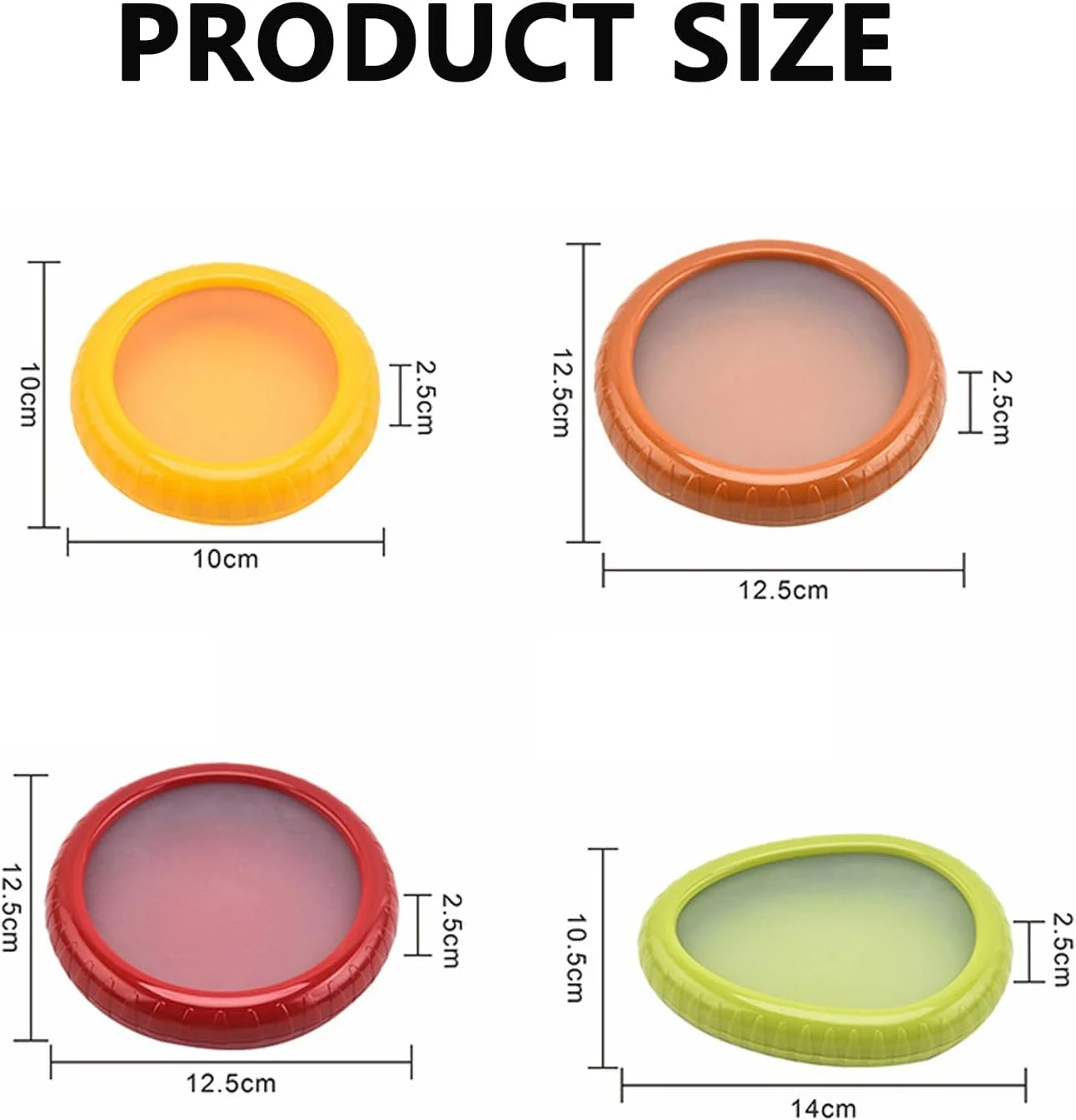 MostNow 4Piece Set Avocado Saver and Onion Storage,Silicone Food Storage Containers, Multifunctional and Perfect for Lemons, Cheese, Tomatoes, Potatoes, Garlic