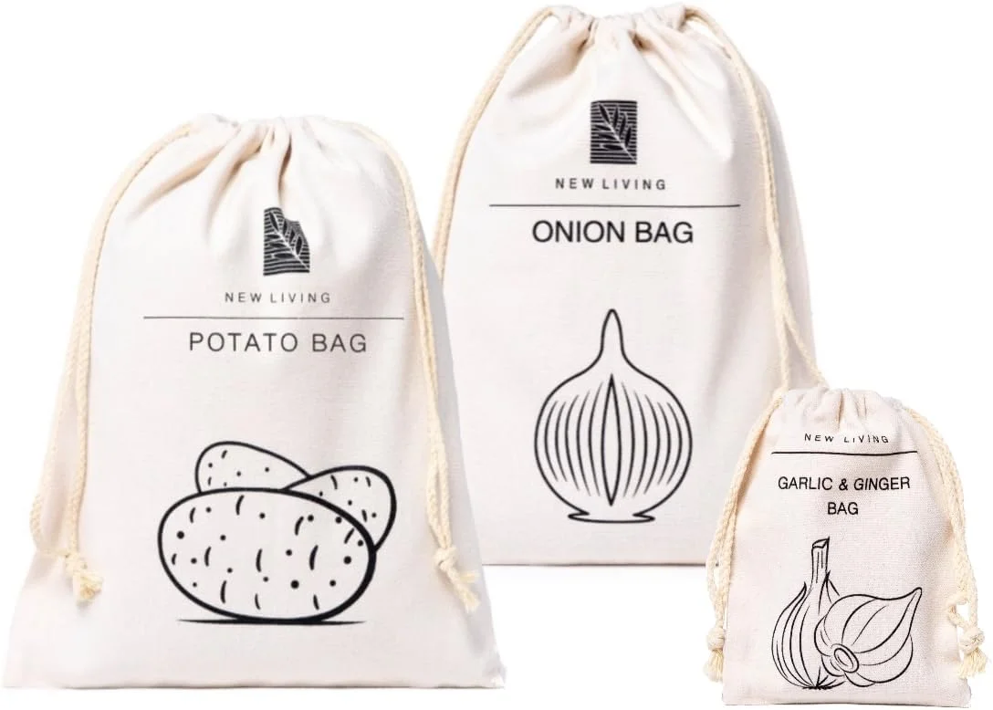 ست 4 عددی کیسه سیب زمینی و پیاز جدید | جنس پارچه ترکیبی کتان و لینن | کیسه نگهداری مواد غذایی محصول سازگار با محیط زیست | کیسه نگهداری مواد غذایی | 26 * 38 سانتی متر ست 4 عددی کیسه سیب زمینی و پیاز جدید | جنس پارچه ترکیبی کتان و لینن | کیسه نگهداری مواد غذایی محصول سازگار با محیط زیست | کیسه نگهداری مواد غذایی | 26 * 38 سانتی متر