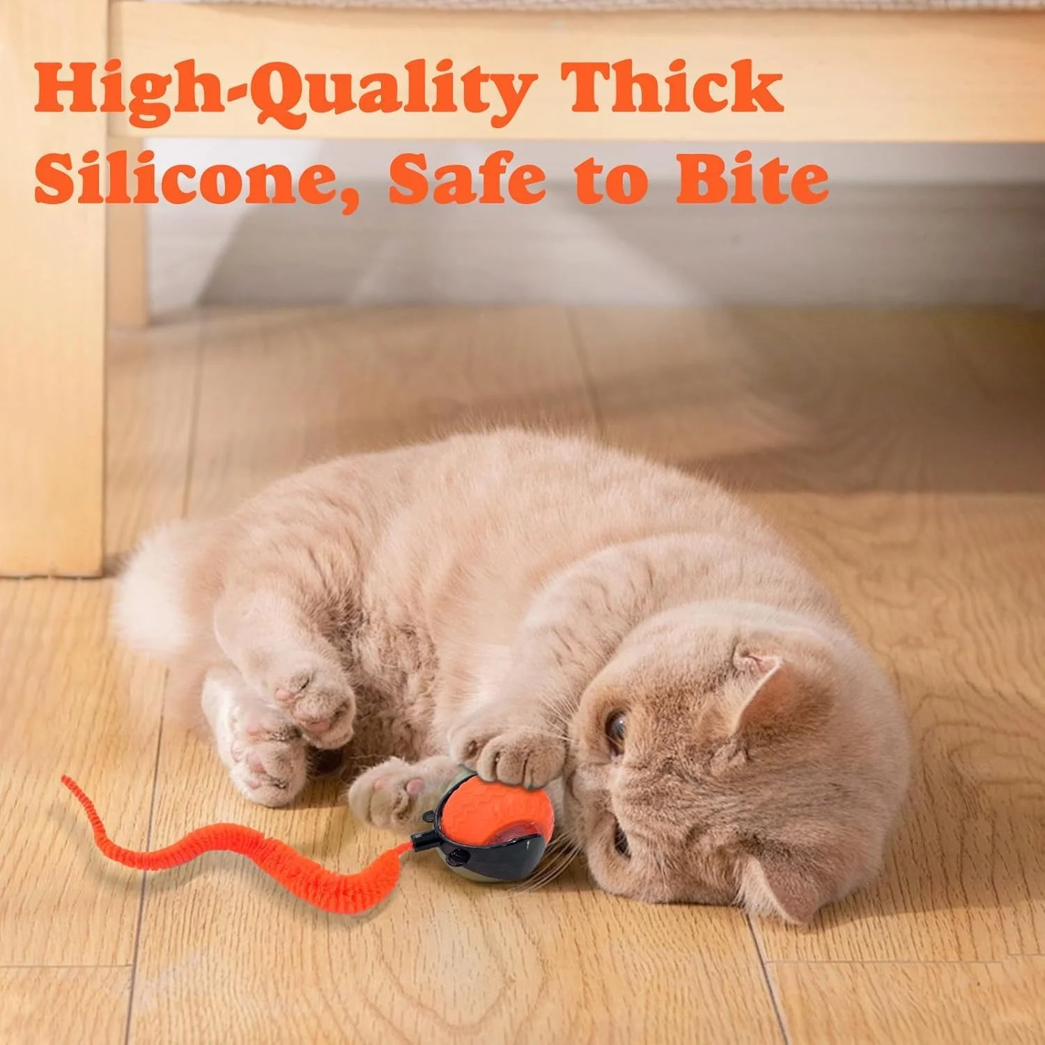 توپ بازی تعاملی گربه YUHUF، توپ متحرک اتوماتیک جدید 2025 برای گربه ها و سگ ها، توپ اسباب بازی هوشمند خودکار چرخشی گربه، اسباب بازی های تعاملی گربه با دم (نارنجی) توپ بازی تعاملی گربه YUHUF، توپ متحرک اتوماتیک جدید 2025 برای گربه ها و سگ ها، توپ اسباب بازی هوشمند خودکار چرخشی گربه، اسباب بازی های تعاملی گربه با دم (نارنجی)