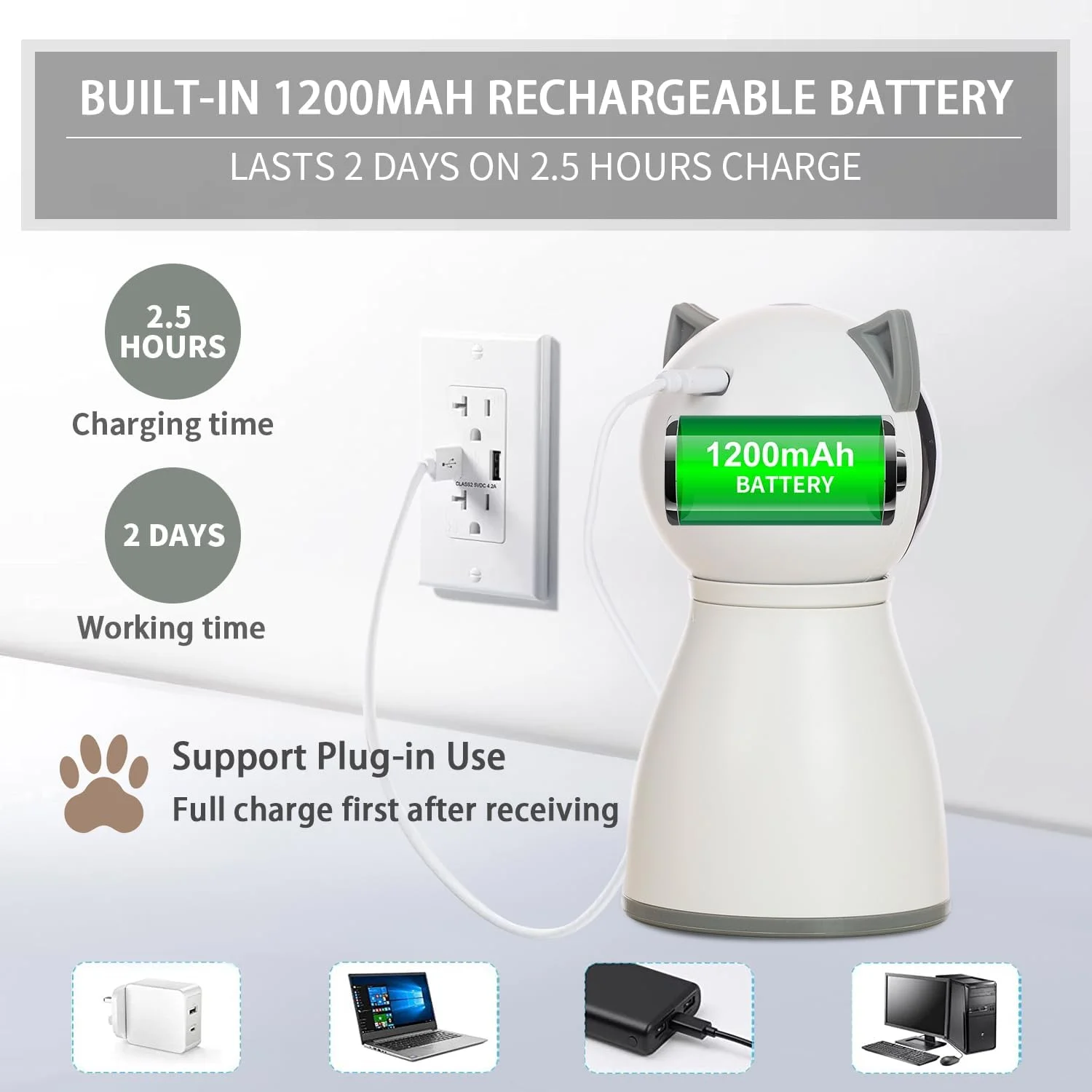 اسباب بازی لیزری گربه YVE LIFE برای گربه های خانگی، نسل چهارم حرکت تصادفی واقعی، اسباب بازی لیزری اتوماتیک قابل شارژ و فعال شونده با حرکت، اسباب بازی های تعاملی گربه برای گربه های بالغ خانگی بی حوصله