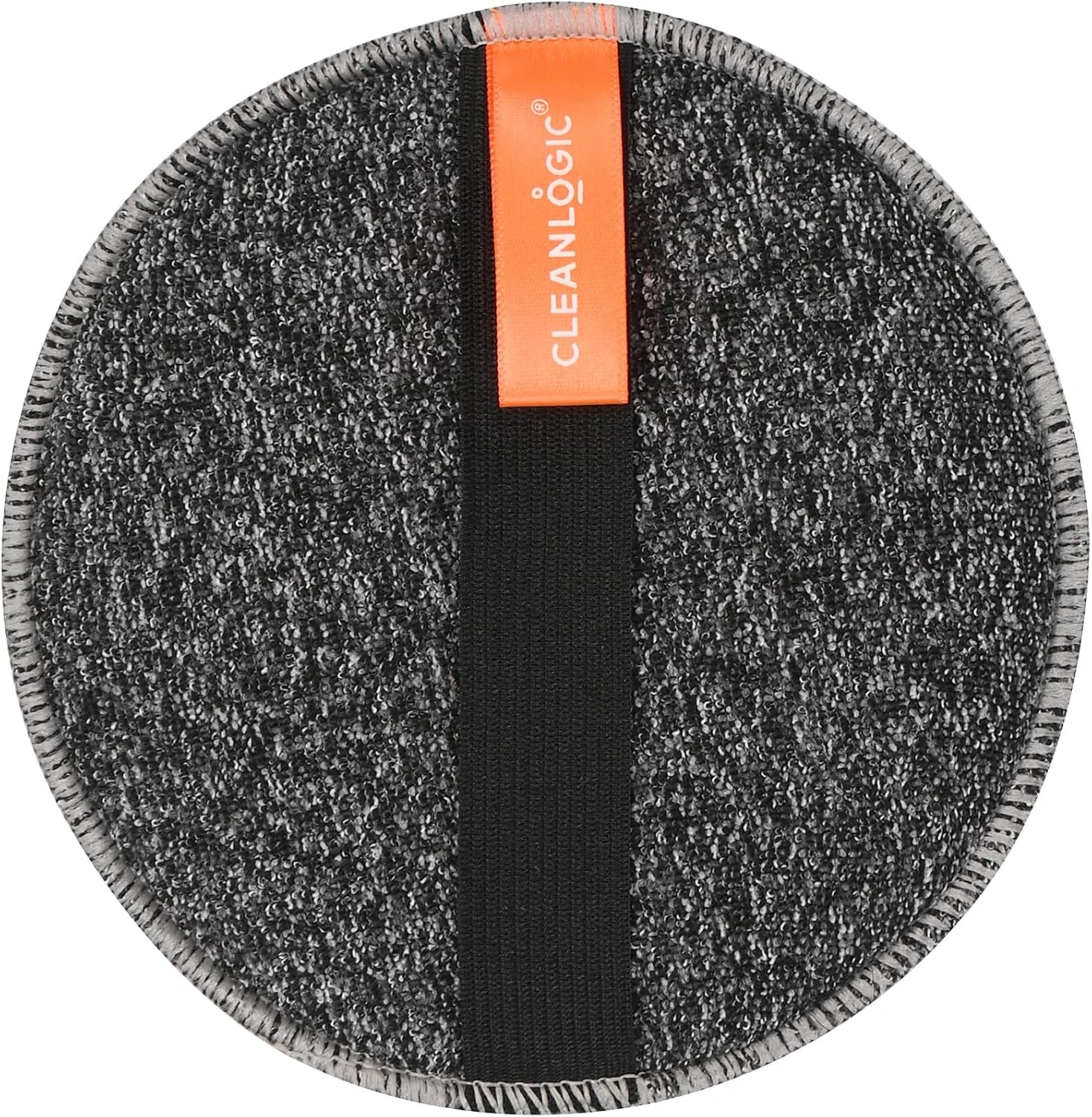 لیف لایه بردار بدن آغشته به زغال چوب Cleanlogic Detoxify، ابزار لایه بردار گرد با بافت دوگانه برای پوست صاف و تمیز، روتین روزانه مراقبت از پوست، 1 عدد