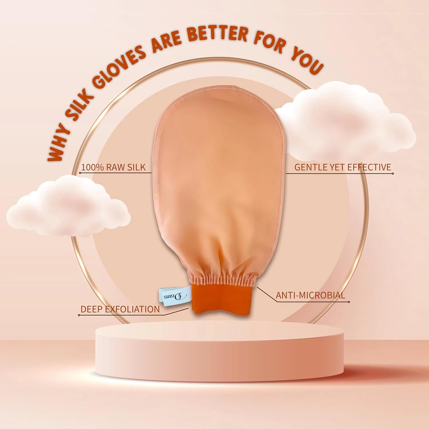 دستکش لایه بردار ابریشمی Deans 2 در 1 - ابریشم 100% ترکیه ای برای لایه برداری عمیق | اسکرابر بدن برای از بین بردن پوست مرده و کراتوز پیلاریس | دستکش ابریشمی برای پوست صاف دستکش لایه بردار ابریشمی Deans 2 در 1 - ابریشم 100% ترکیه ای برای لایه برداری عمیق | اسکرابر بدن برای از بین بردن پوست مرده و کراتوز پیلاریس | دستکش ابریشمی برای پوست صاف