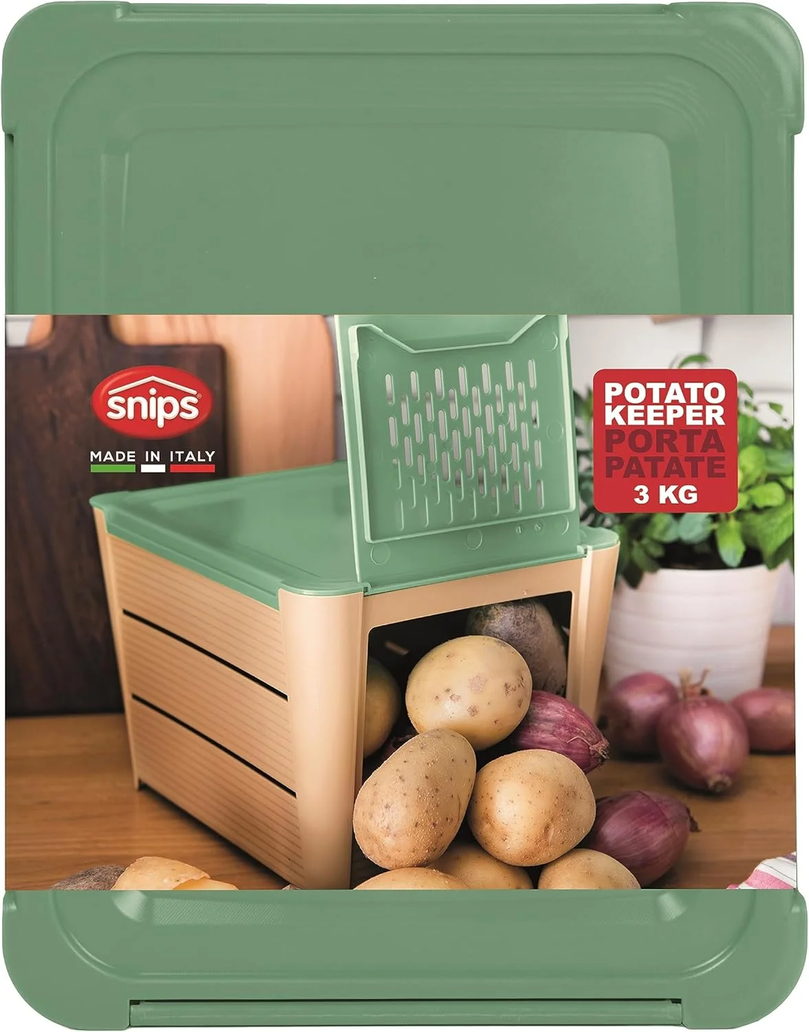 نگهدارنده سیب زمینی اسنیپس مدل 000500 - بژ و سبز