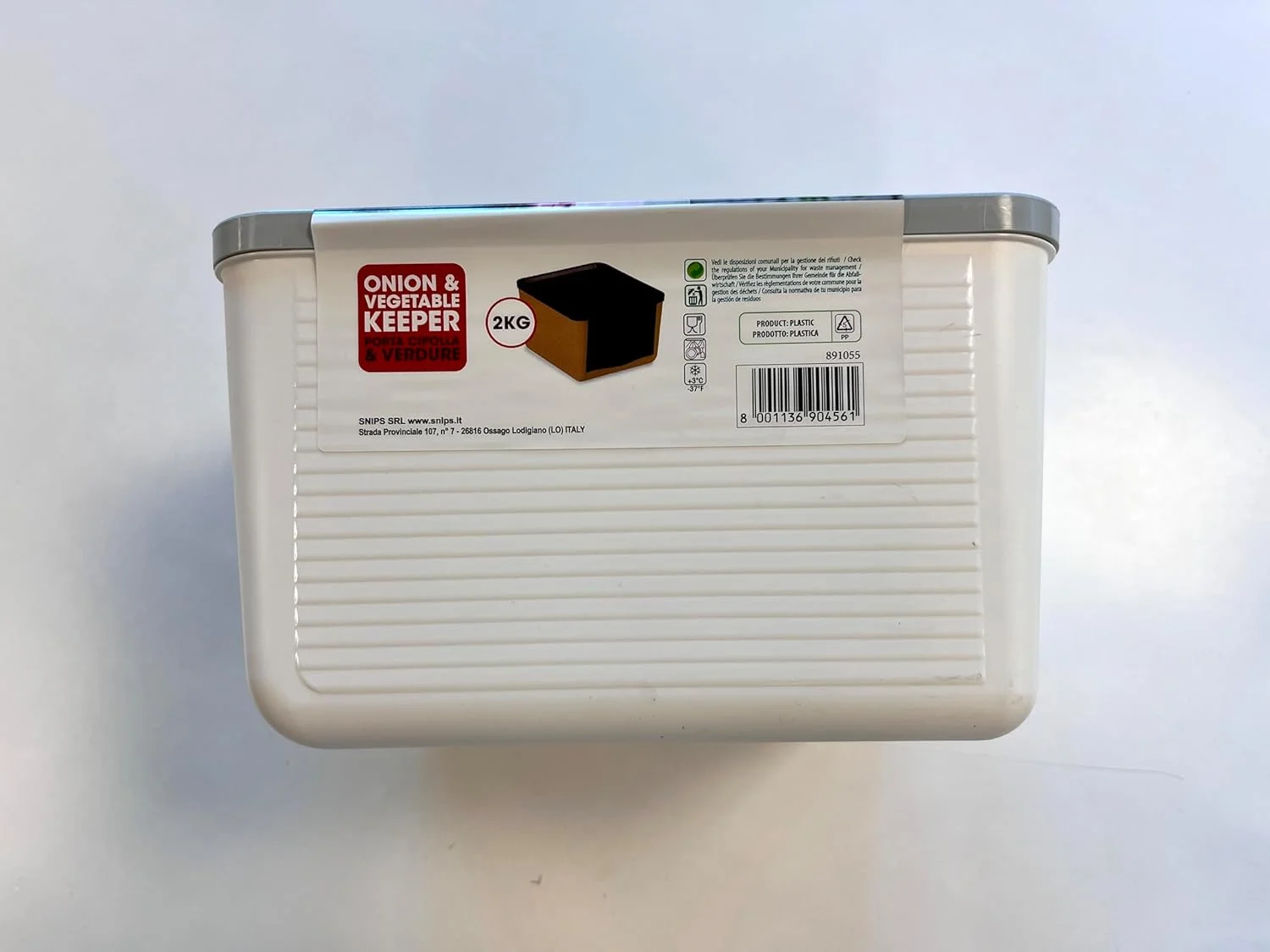 ظرف نگهداری پیاز و سبزیجات Snips با ظرفیت 2 کیلوگرم - ساخت ایتالیا - بدون BPA