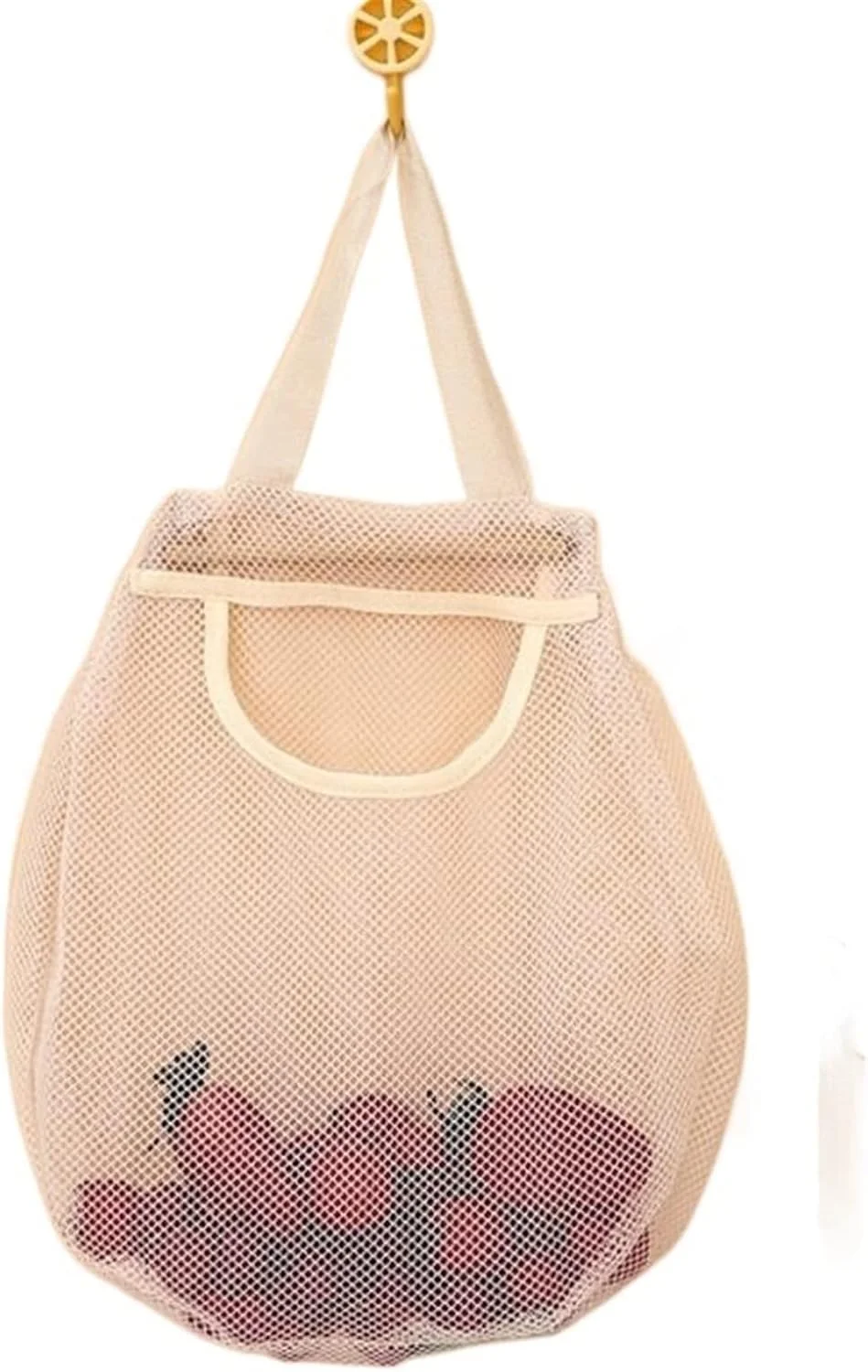 YYVVBBF Egg collecting basket Kitchen Vegetable Fruit Mesh Onion Potato Storage Hanging Bags Hollow Breathable Kitchen Storage Net Bag Organize Accessories(01)