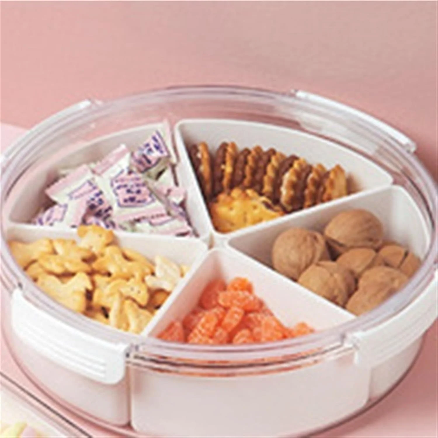 ظرف میوه خوری AUEMNUR، ظرف تنقلات، جعبه میوه خشک، بشقاب میوه اتاق نشیمن، جعبه ذخیره سازی میوه و سبزیجات پارتیشن بندی شده ظرف میوه خوری AUEMNUR، ظرف تنقلات، جعبه میوه خشک، بشقاب میوه اتاق نشیمن، جعبه ذخیره سازی میوه و سبزیجات پارتیشن بندی شده