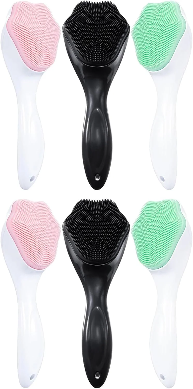 پک 6 عددی اسکرابر دستی سیلیکونی صورت، برس های صورت Ooloveminso برای پاکسازی و لایه برداری، برس پاک کننده دستی صورت، برس شستشوی صورت نرم و ملایم برای پوست های حساس، ظریف و خشک پک 6 عددی اسکرابر دستی سیلیکونی صورت، برس های صورت Ooloveminso برای پاکسازی و لایه برداری، برس پاک کننده دستی صورت، برس شستشوی صورت نرم و ملایم برای پوست های حساس، ظریف و خشک