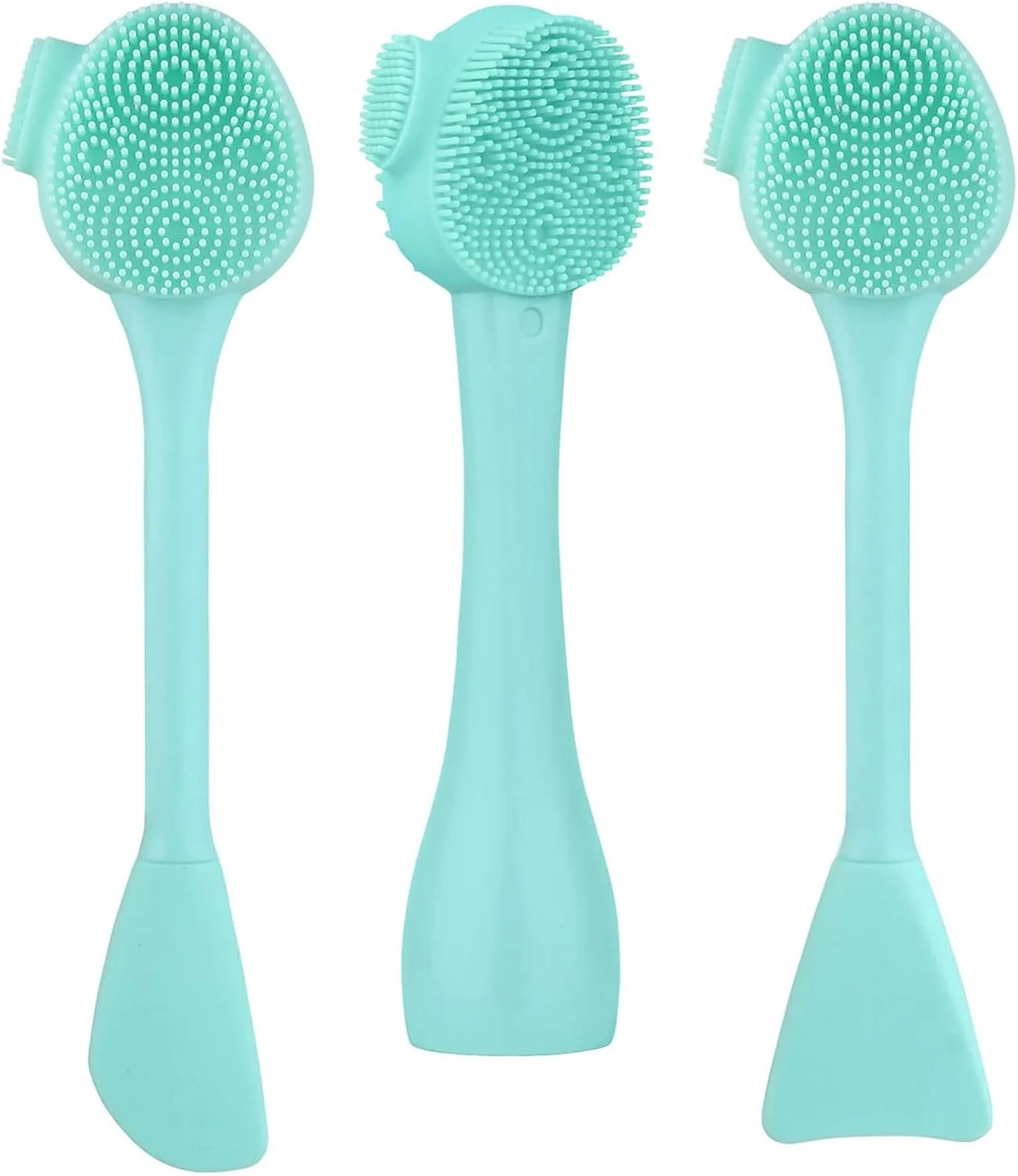 برس سیلیکونی صورت Arabest، برس پاک کننده صورت 4 در 1 با اپلیکاتور کرم، برس اسکراب شستشوی صورت دو طرفه برای مراقبت از پوست و ماساژ صورت، اسکرابر دستی صورت 3 طرح (سبز) برس سیلیکونی صورت Arabest، برس پاک کننده صورت 4 در 1 با اپلیکاتور کرم، برس اسکراب شستشوی صورت دو طرفه برای مراقبت از پوست و ماساژ صورت، اسکرابر دستی صورت 3 طرح (سبز)