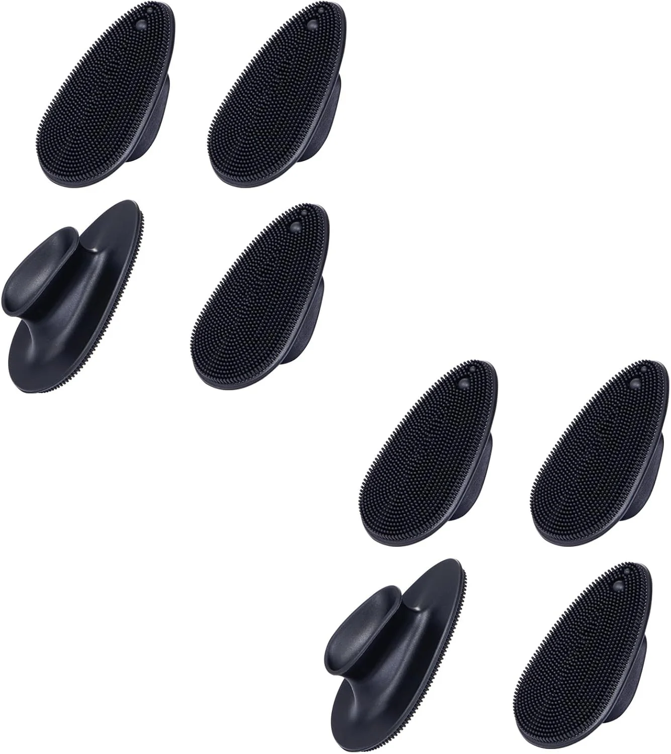 پک 8 عددی اسکرابر سیلیکونی صورت Beomeen، برس پاک کننده صورت سیلیکونی نرم، لایه بردار و ماساژ صورت، اسکرابر جوش سر سیاه برای آقایان و بانوان (مشکی) پک 8 عددی اسکرابر سیلیکونی صورت Beomeen، برس پاک کننده صورت سیلیکونی نرم، لایه بردار و ماساژ صورت، اسکرابر جوش سر سیاه برای آقایان و بانوان (مشکی)