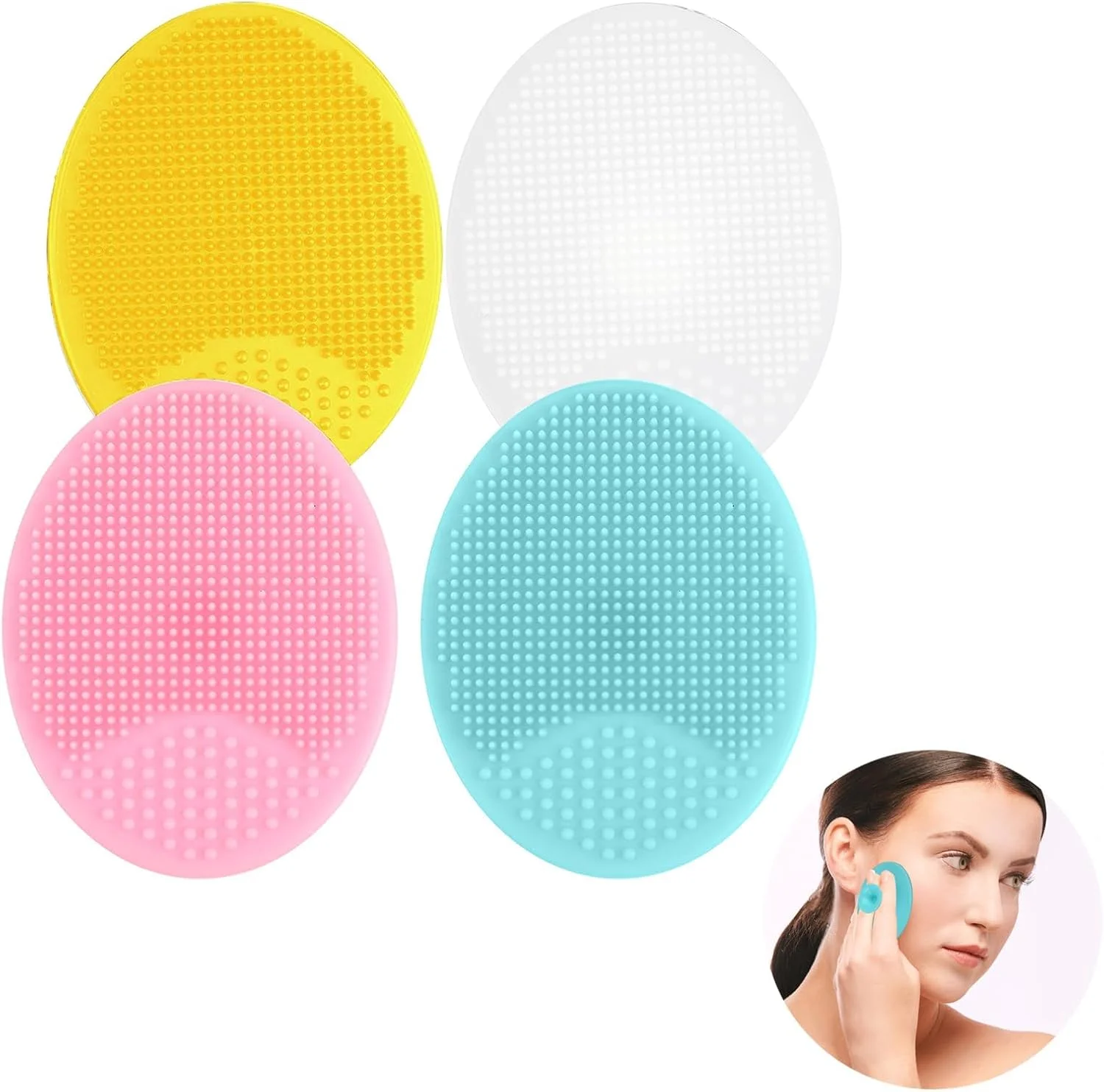 ست 4 عددی برس حمام سیلیکونی کودک، برس پاک کننده دستی صورت، برس لایه بردار صورت، برس ماساژ کلاه گهواره نرم، برس لایه بردار دستی برای بزرگسالان و نوزادان با انواع پوست ست 4 عددی برس حمام سیلیکونی کودک، برس پاک کننده دستی صورت، برس لایه بردار صورت، برس ماساژ کلاه گهواره نرم، برس لایه بردار دستی برای بزرگسالان و نوزادان با انواع پوست