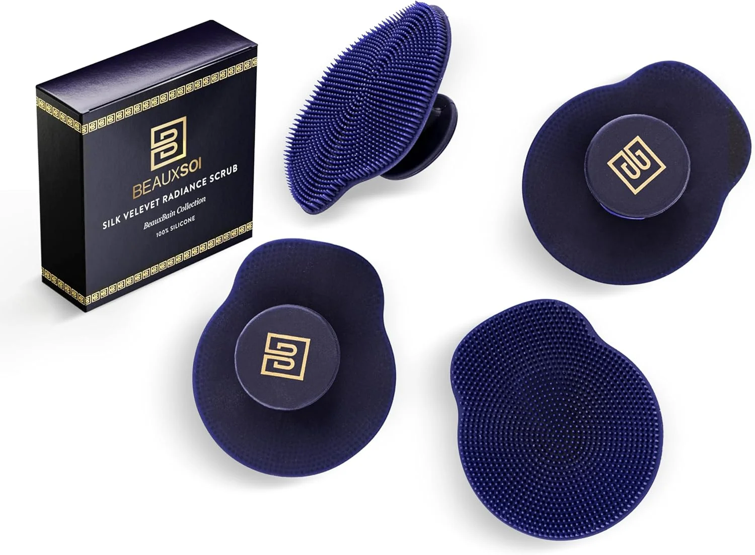 BEAUXSOI بسته 4 عددی اسکرابر/ماساژور صورت سیلیکونی، برس پاک کننده/لایه بردار نرم صورت، اسکرابر صورت سیلیکونی، برس صورت مراقبت از پوست برای مردان و زنان، برس صورت اسکرابر صورت BEAUXSOI بسته 4 عددی اسکرابر/ماساژور صورت سیلیکونی، برس پاک کننده/لایه بردار نرم صورت، اسکرابر صورت سیلیکونی، برس صورت مراقبت از پوست برای مردان و زنان، برس صورت اسکرابر صورت