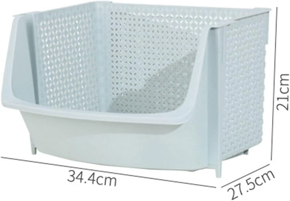 سبد میوه آبکش دار Hfghgfhk، سبد ذخیره سازی آشپزخانه، سبد میوه، سبد سبزیجات، سبد لباس های شسته شده، سبد غذای قابل انباشت، سازمان دهنده آشپزخانه (Hortel)