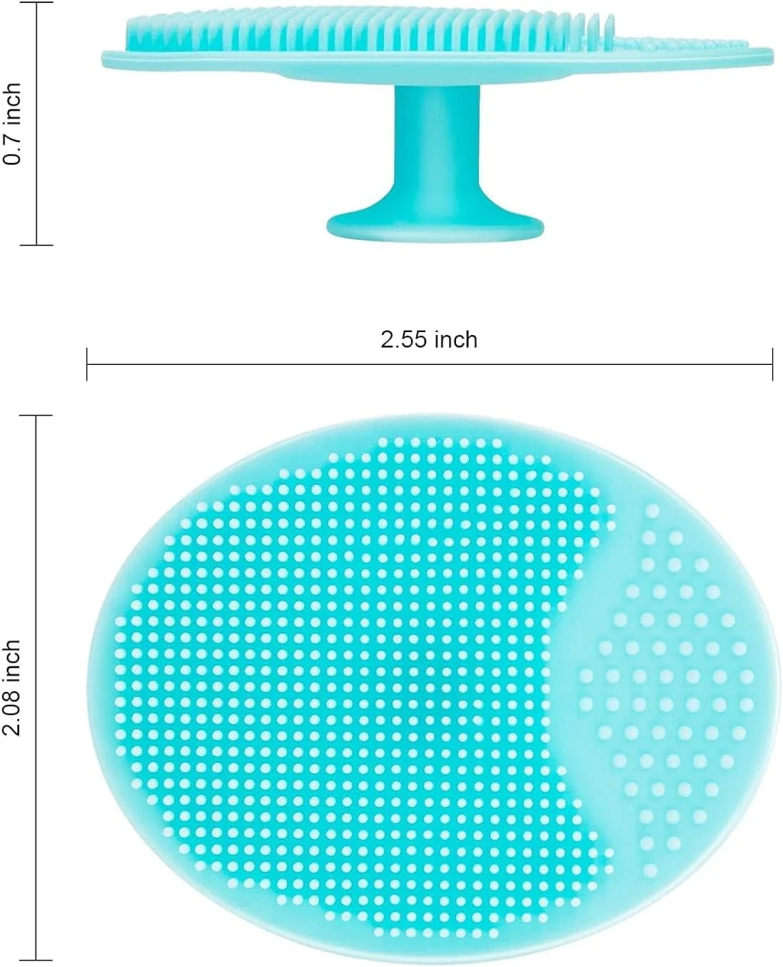 پک 4 عددی اسکرابر سیلیکونی صورت - برس پاک کننده ملایم صورت برای جوش های سرسیاه، آکنه و پاکسازی منافذ - برس شستشوی صورت قابل استفاده مجدد برای مراقبت عمیق پوست، کلاه گهواره، آقایان و بانوان