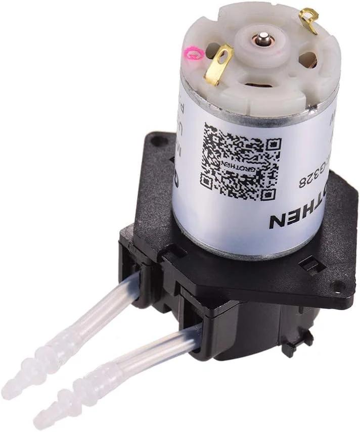 Nalmoe Peristaltic Pump DC 24V Dosing Pump Peristaltic PumpWater Liquid Pump Peristaltic Tube Head Self-Priming Function for Aquarium Lab Chemical Analysis Dosing Additives, Flat Panel Style