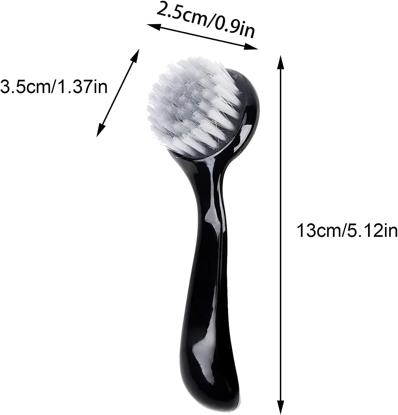 برس پاک کننده صورت ELECDON، 4 عددی، برس لایه بردار صورت، برس اسکراب شستشوی صورت، برس لایه بردار دستی صورت برای ماساژ و لایه برداری عمیق منافذ (مشکی)