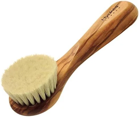 برس صورت چوبی زیتون هیدریا لندن با موی نرم بز