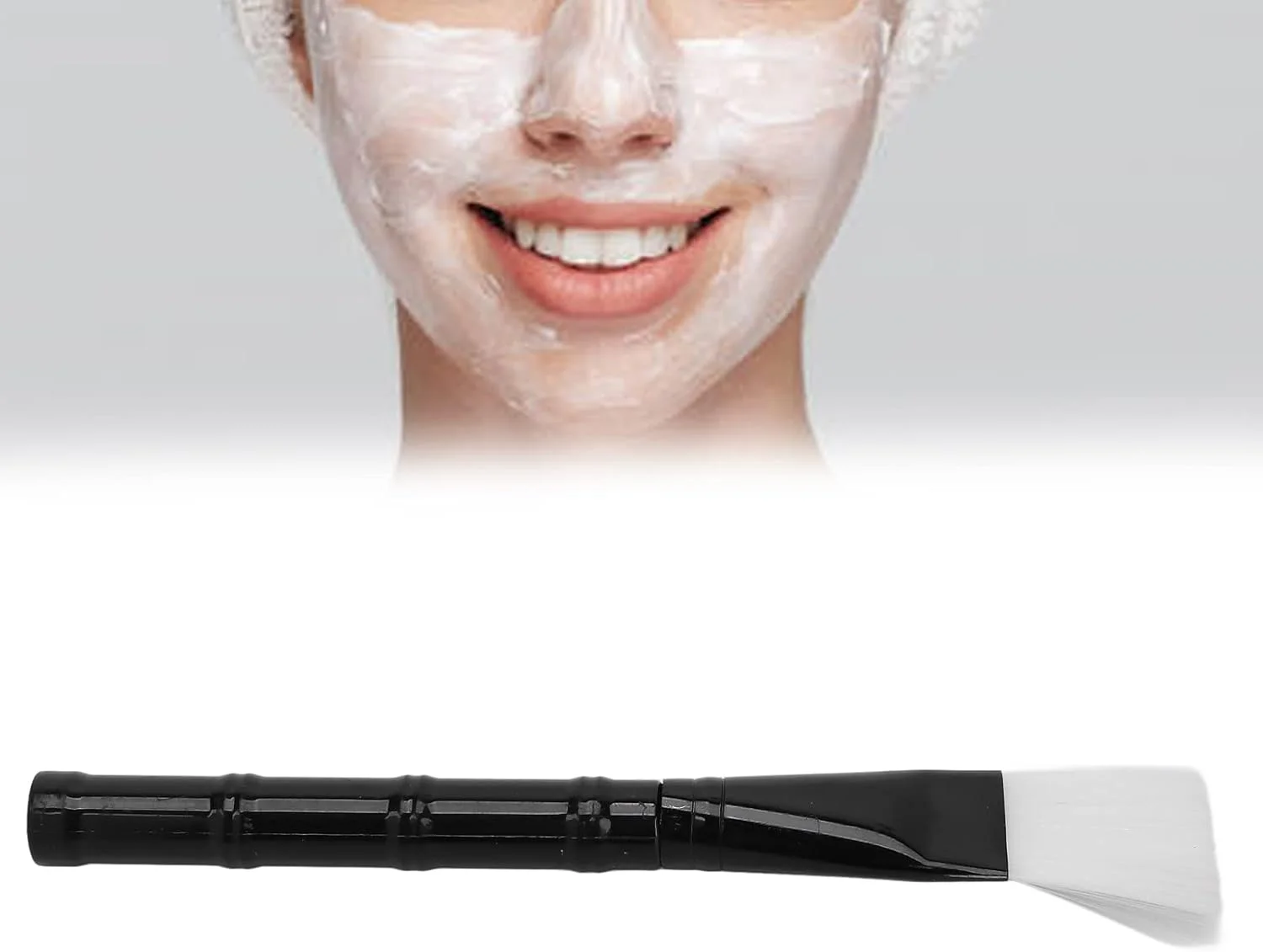 اپلیکاتور ماسک صورت HJIHVGU، ابزار آرایشی با موهای نرم، برس ماسک صورت با قابلیت تمیز کردن آسان برای آرایش ماسک برای دختران و زنان (پیش فرض)