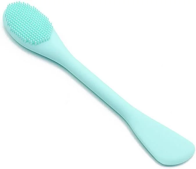 برس ماساژور پاک کننده صورت سیلیکونی Giffy® با کاردک دو طرفه برای پاکسازی لایه برداری و استفاده از ماسک صورت