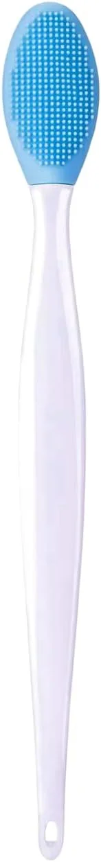 برس اسکراب لب FOZI - لایه بردار سیلیکونی برای لب، بینی و صورت | از بین برنده جوش های سرسیاه و ابزار اسکراب لب (آبی)