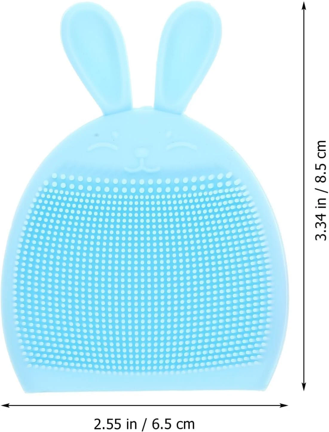 برس پاک کننده صورت طرح پنجه گربه و گوش خرگوشی - اسکرابر سیلیکونی لایه بردار و پاک کننده عمیق جوش های سر سیاه (صورتی + آبی)