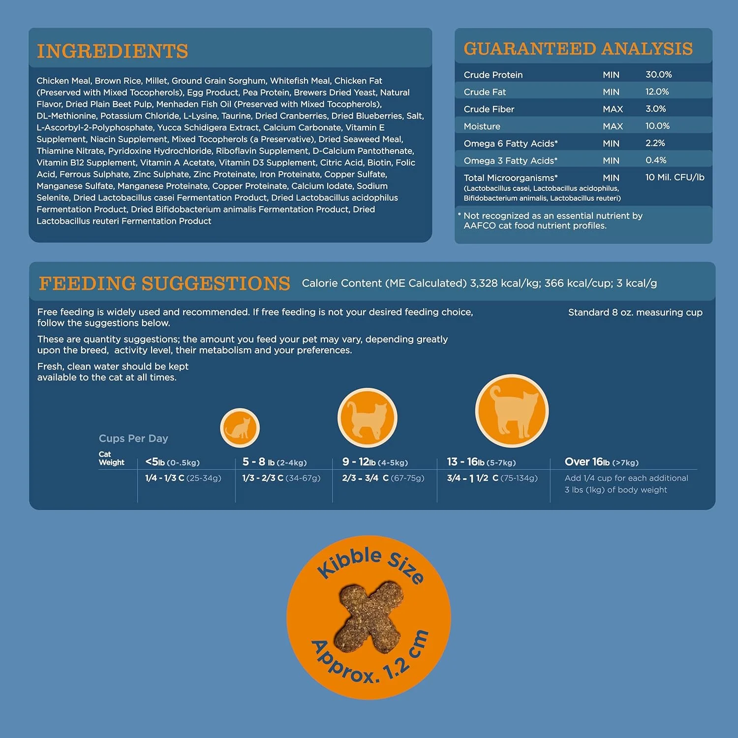 غذای خشک گربه بالغ بلک وود ساخت آمریکا [غذای فوق ممتاز برای گربه های بالغ، داخل خانه و مسن]، دستور پخت با وعده غذایی مرغ و برنج قهوه ای 4 پوندی 22333
