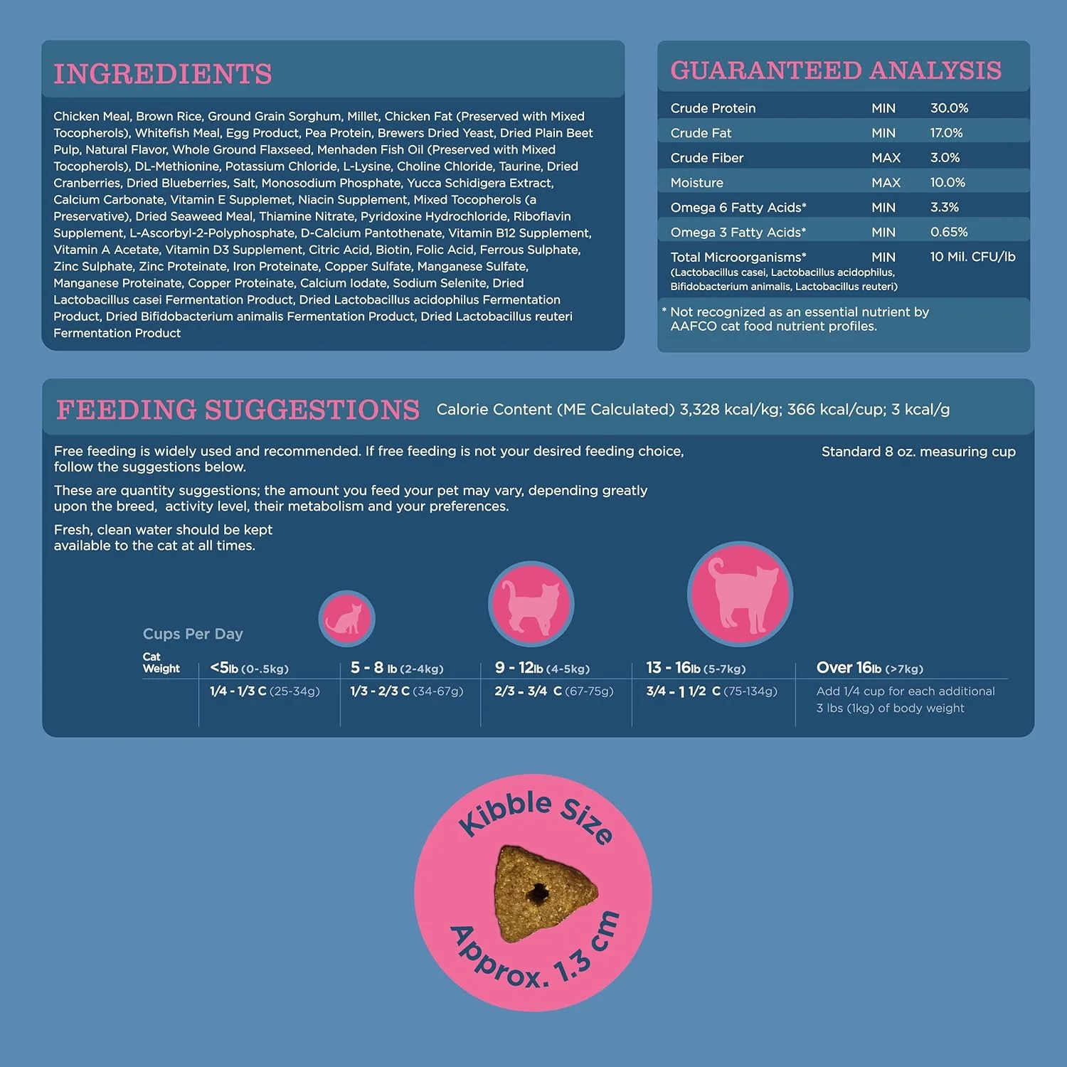 غذای خشک گربه بالغ بلک وود ساخت آمریکا [غذای فوق ممتاز برای گربه های بالغ، داخل خانه و مسن]، دستور پخت با وعده غذایی مرغ و برنج قهوه ای 4 پوندی 22331