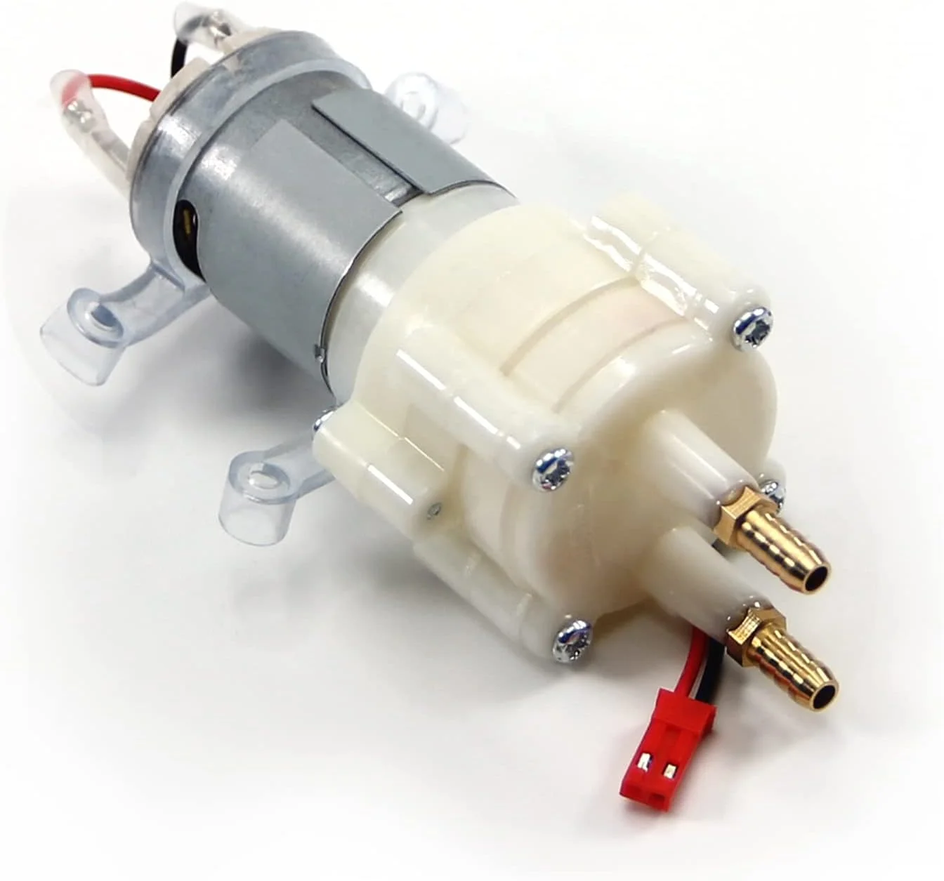 پمپ دیافراگمی خود مکش Fielect 5-12V موتور پمپ آب با جذب شوک پمپ دیافراگمی DC دهانه مسی 5 میلی متری R385 با سیم JST