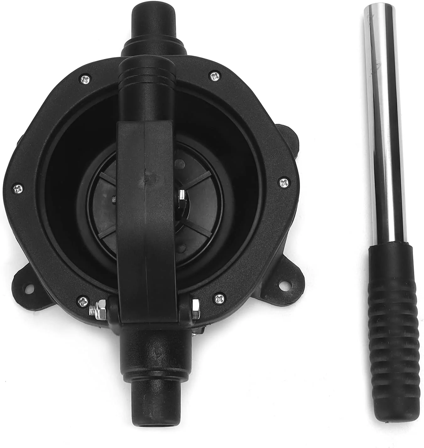 پمپ دستی لجن کش Fyearfly، 45 لیتر در دقیقه/720 گالن در ساعت، مشکی، صنعتی، پمپ دیافراگمی دستی، پمپ لجن کش قایق