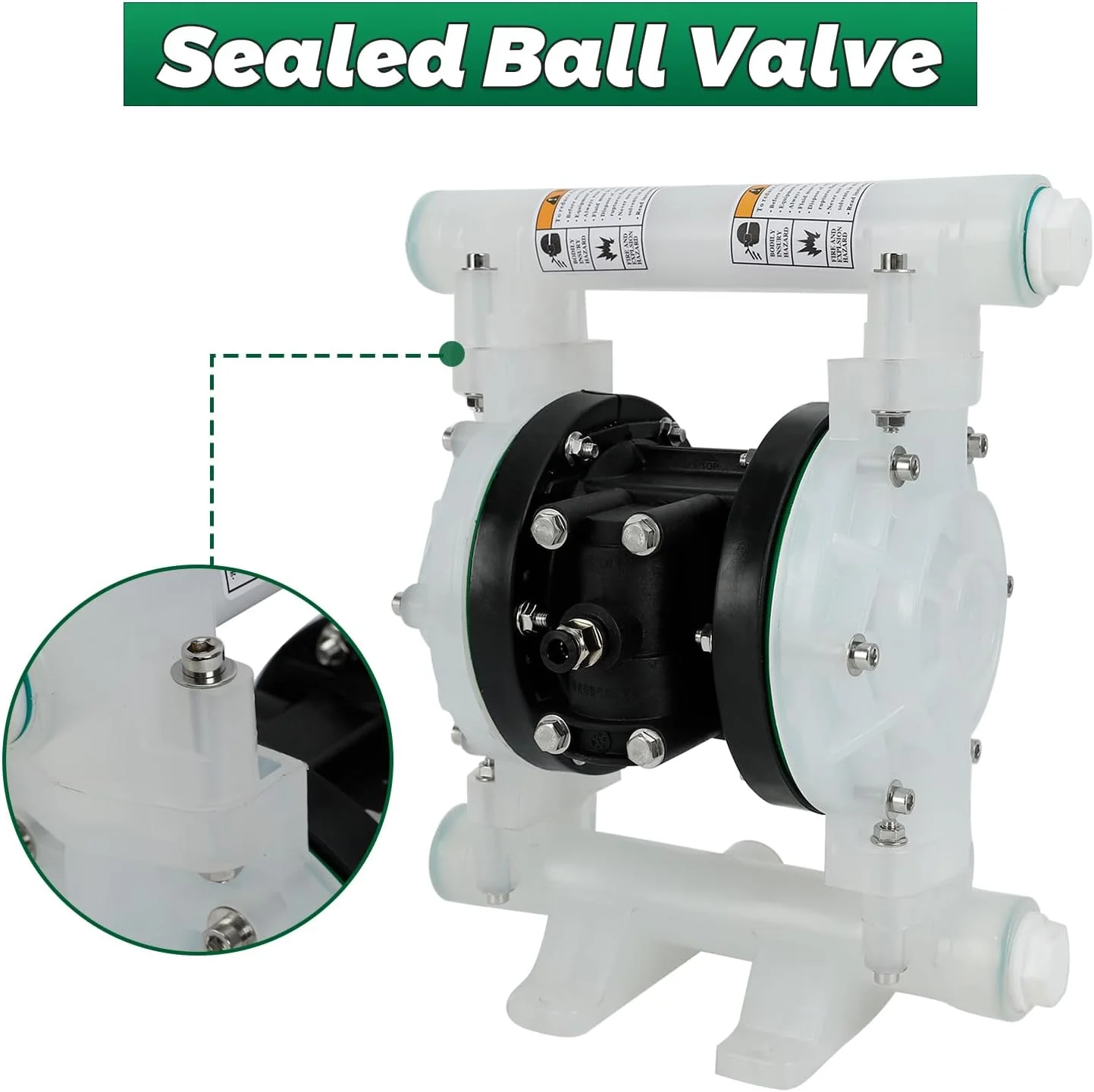 پمپ دیافراگمی دوگانه با عملکرد هوایی