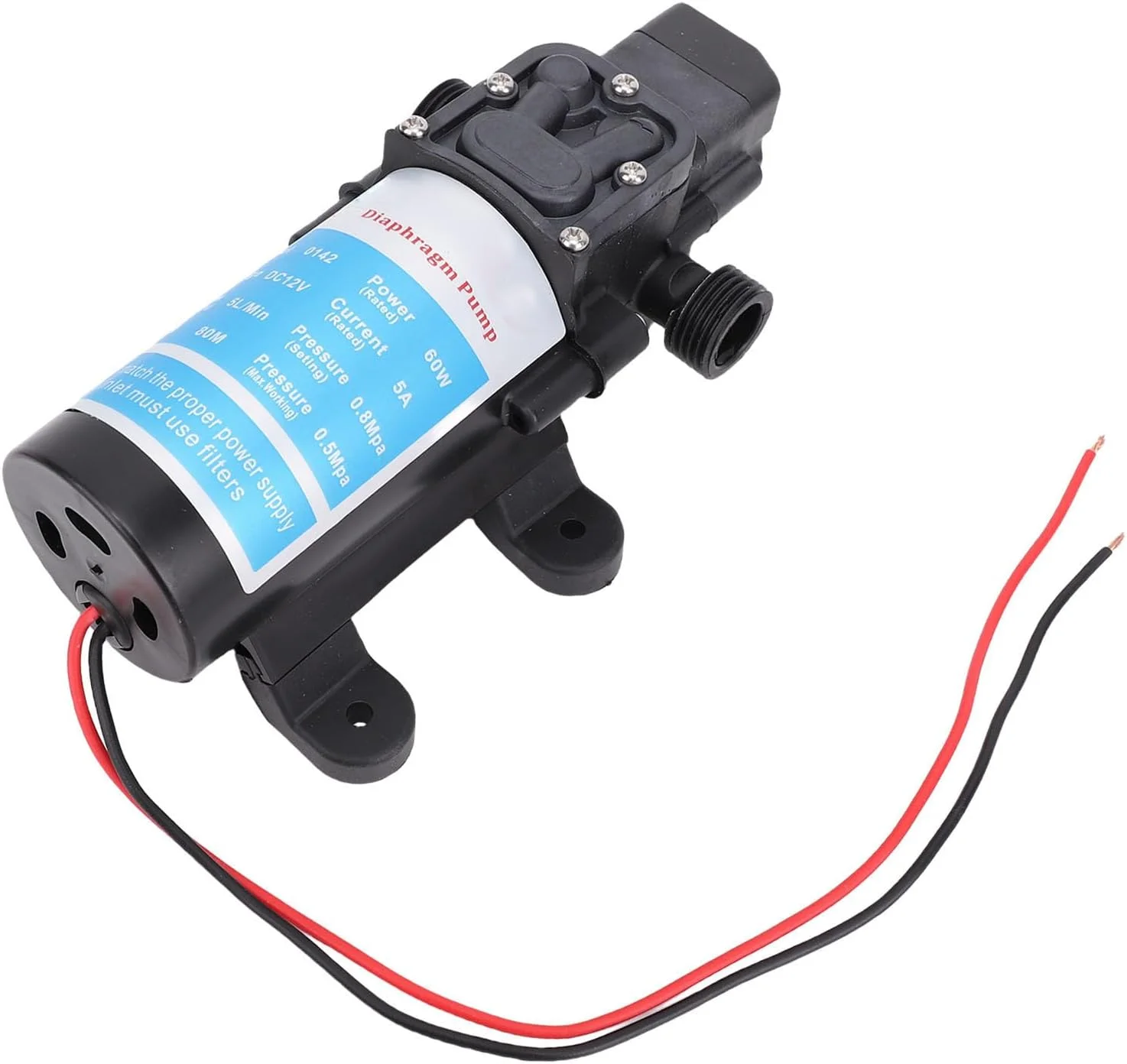 پمپ فشار آب خود مکش Jectse، پمپ دیافراگمی برقی قابل حمل برای تجهیزات فضای باز ورودی و خروجی G1/2