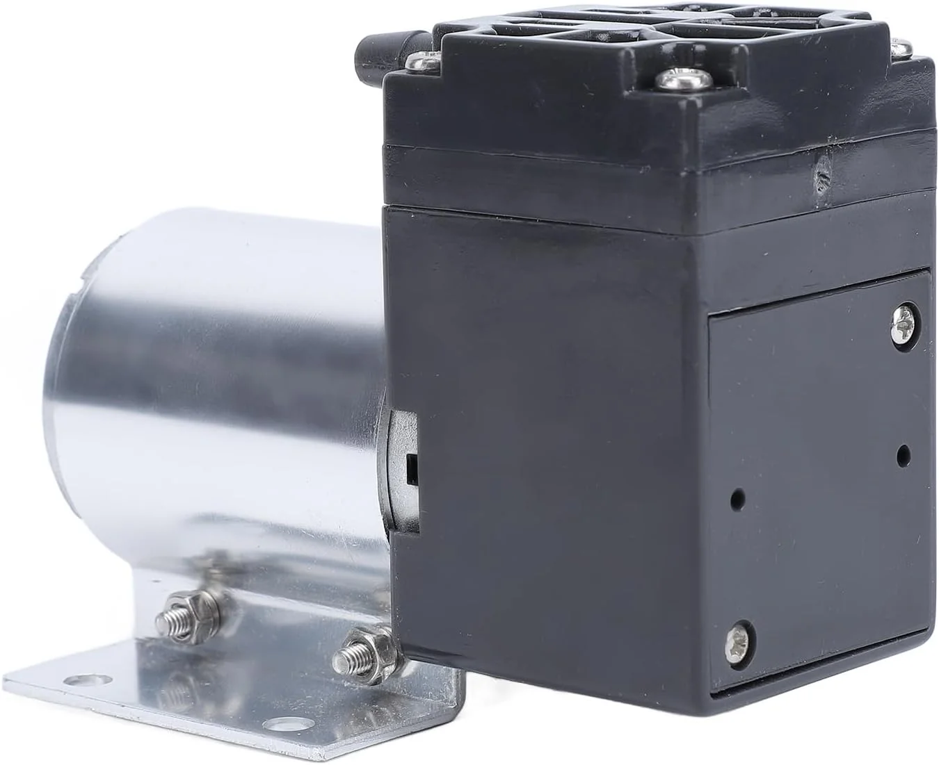 پمپ خلاء DC 12 ولت Jiawu، پمپ دیافراگمی مینیاتوری 5 لیتر در دقیقه 65 کیلو پاسکال بدون روغن با براکت، میکرو فشار منفی برای محصولات صنعتی الکتریکی