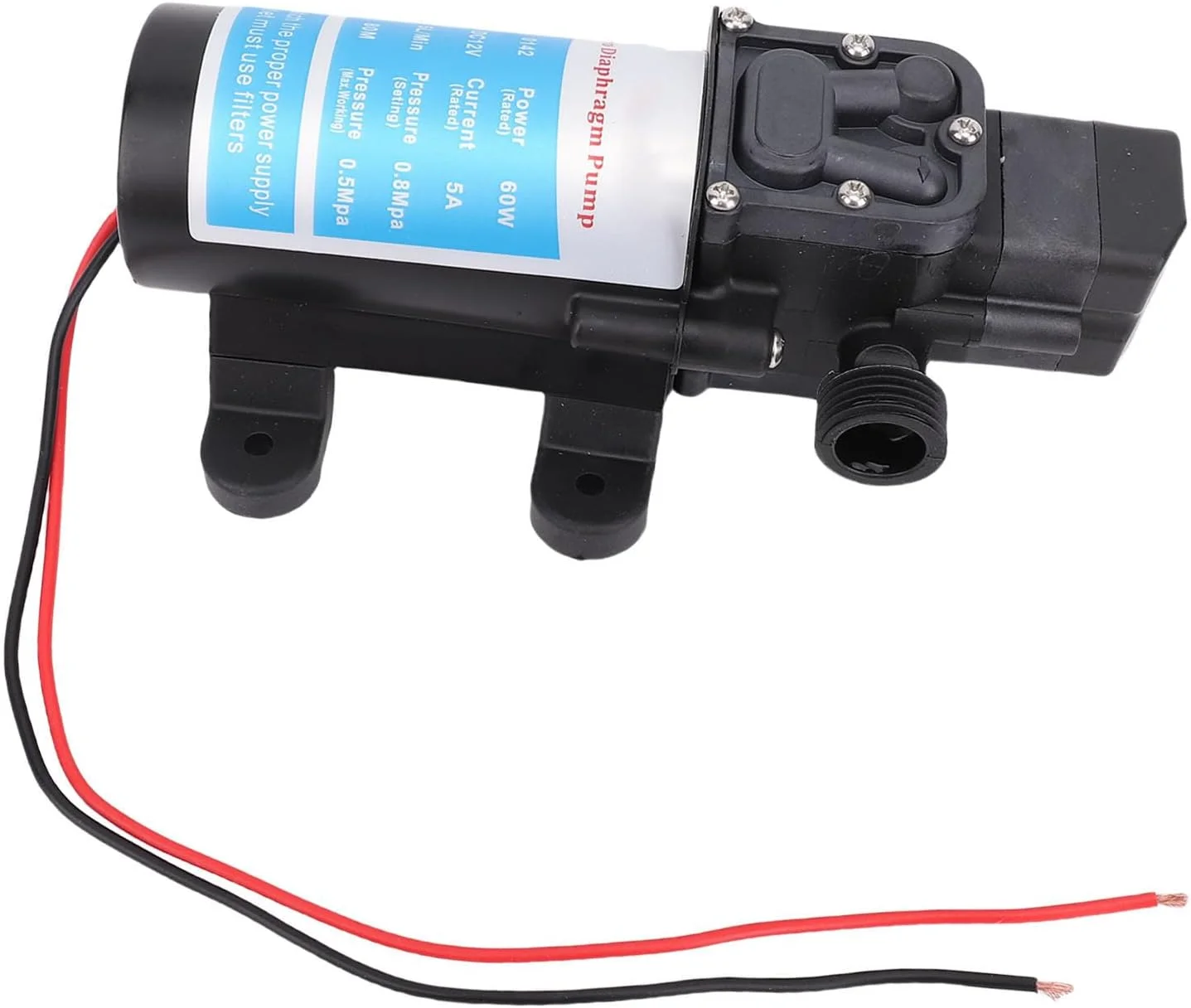 پمپ فشار آب خود مکش Jectse، پمپ دیافراگمی برقی قابل حمل برای تجهیزات فضای باز ورودی و خروجی G1/2