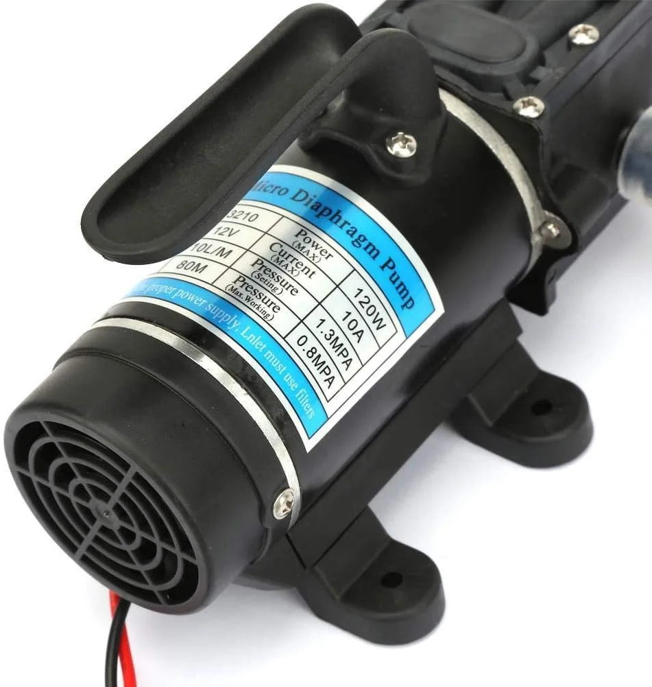 پمپ دیافراگمی برقی فشار قوی 120 وات برای واشر (با دستگاه محافظت در برابر جریان اضافه) (24 ولت)