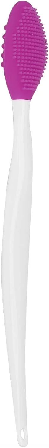 برس اسکراب لب Meiyya، برس لایه بردار لب سیلیکونی نرم، برس پاک کننده بینی، ابزار حذف جوش های سرسیاه، بنفش