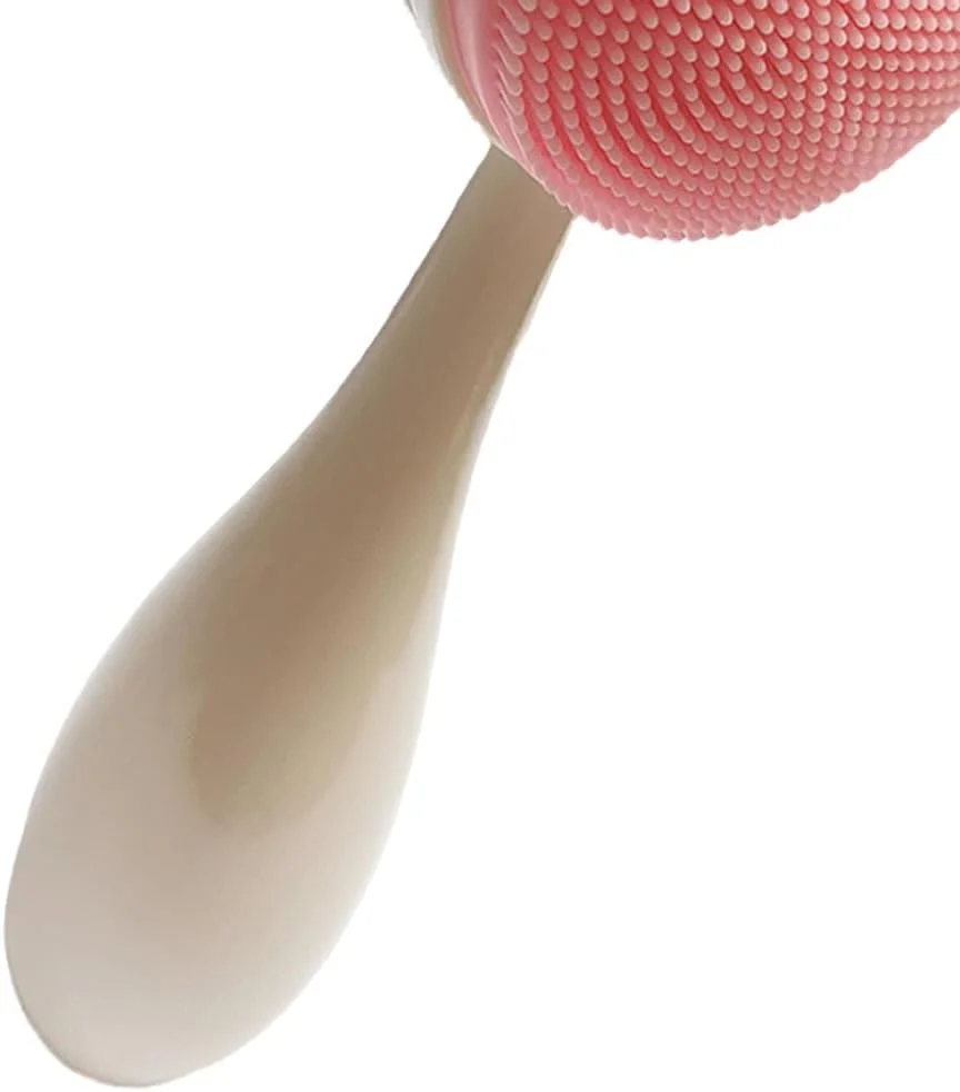 برس پاک کننده صورت مای موش، برس دو طرفه شستشوی صورت با موهای نرم برای پاکسازی پوست، برس سیلیکونی صورت برای لایه برداری و ماساژ صورت (سفید)