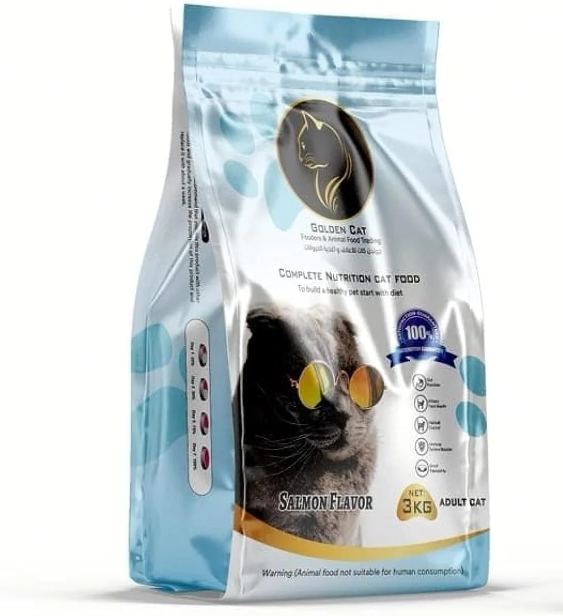 غذای خشک گربه، بیسکویت گربه، غذای خشک گربه بالغ، طعم سالمون، انرژی و طعم (3 کیلوگرم) غذای خشک گربه، بیسکویت گربه، غذای خشک گربه بالغ، طعم سالمون، انرژی و طعم (3 کیلوگرم)