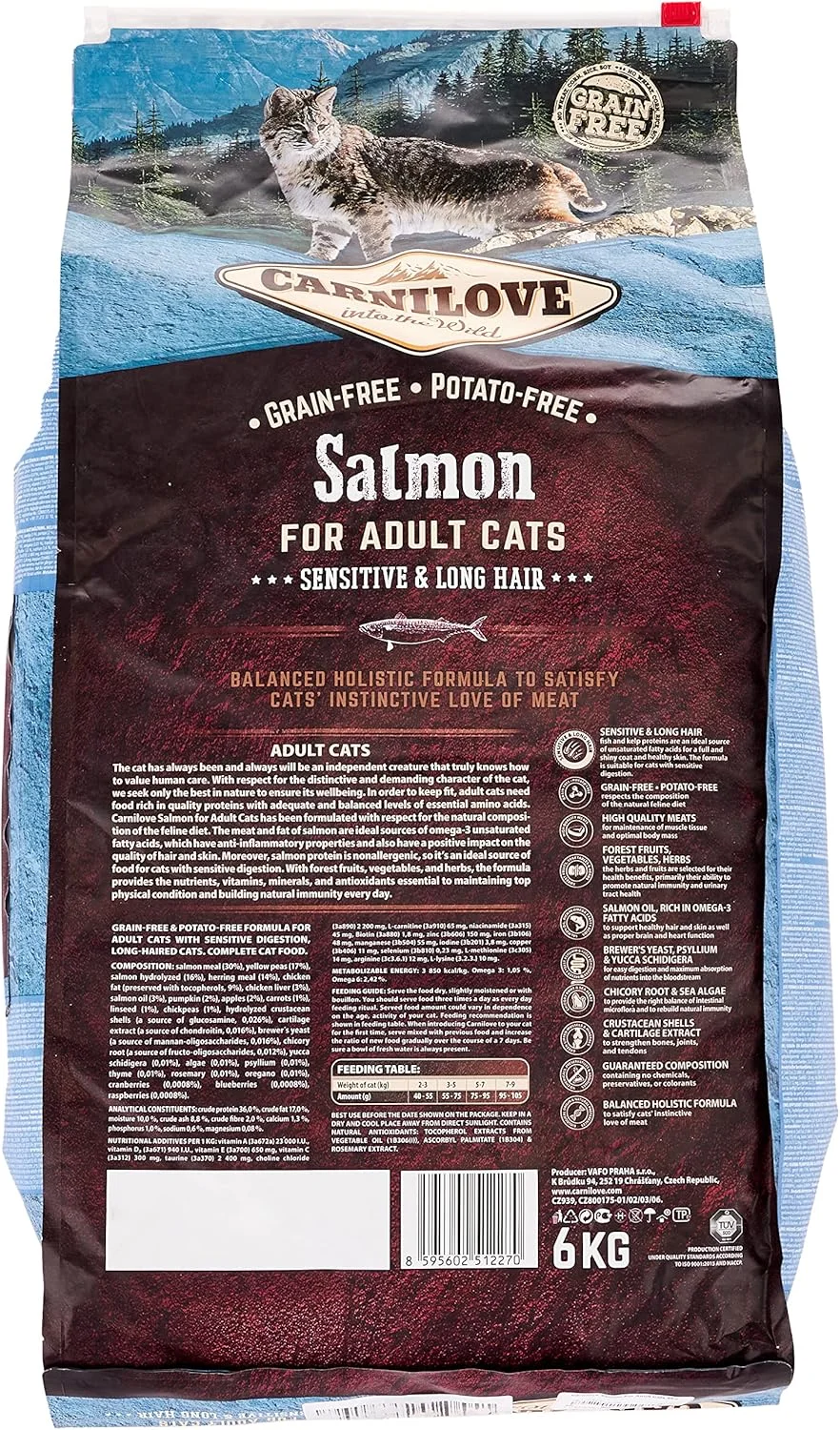 غذای خشک گربه بالغ کارنیلاو با طعم سالمون 6 کیلوگرم غذای خشک گربه بالغ کارنیلاو با طعم سالمون 6 کیلوگرم