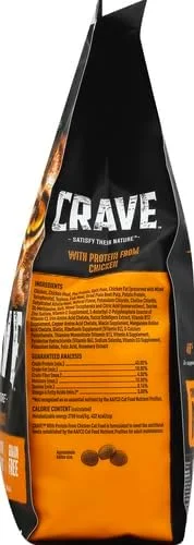 غذای خشک گربه بالغ بدون غلات با پروتئین بالا CRAVE، مرغوب، 1.8 کیلوگرم غذای خشک گربه بالغ بدون غلات با پروتئین بالا CRAVE، مرغوب، 1.8 کیلوگرم