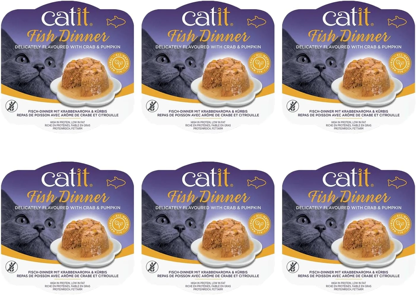 غذای گربه Catit، طعم خرچنگ و کدو تنبل، چند رنگ، 80 گرم، 44716INN غذای گربه Catit، طعم خرچنگ و کدو تنبل، چند رنگ، 80 گرم، 44716INN