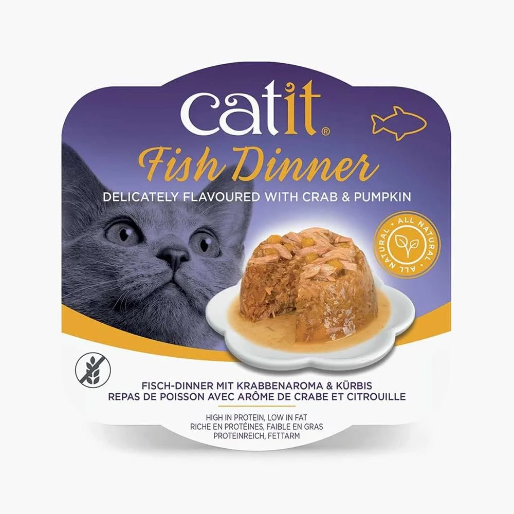 غذای گربه Catit، طعم خرچنگ و کدو تنبل، چند رنگ، 80 گرم، 44716INN غذای گربه Catit، طعم خرچنگ و کدو تنبل، چند رنگ، 80 گرم، 44716INN
