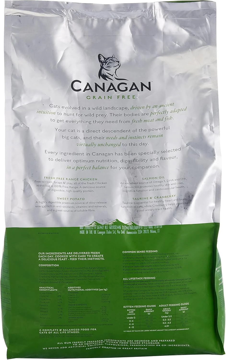 غذای خشک گربه با طعم مرغ فری رنج Canagan وزن 4 کیلوگرم غذای خشک گربه با طعم مرغ فری رنج Canagan وزن 4 کیلوگرم
