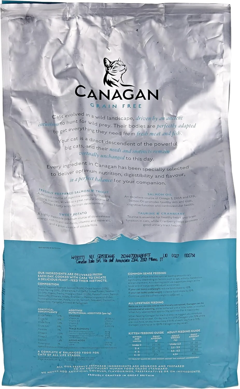 غذای خشک گربه با طعم ماهی سالمون اسکاتلندی Canagan وزن 4 کیلوگرم غذای خشک گربه با طعم ماهی سالمون اسکاتلندی Canagan وزن 4 کیلوگرم
