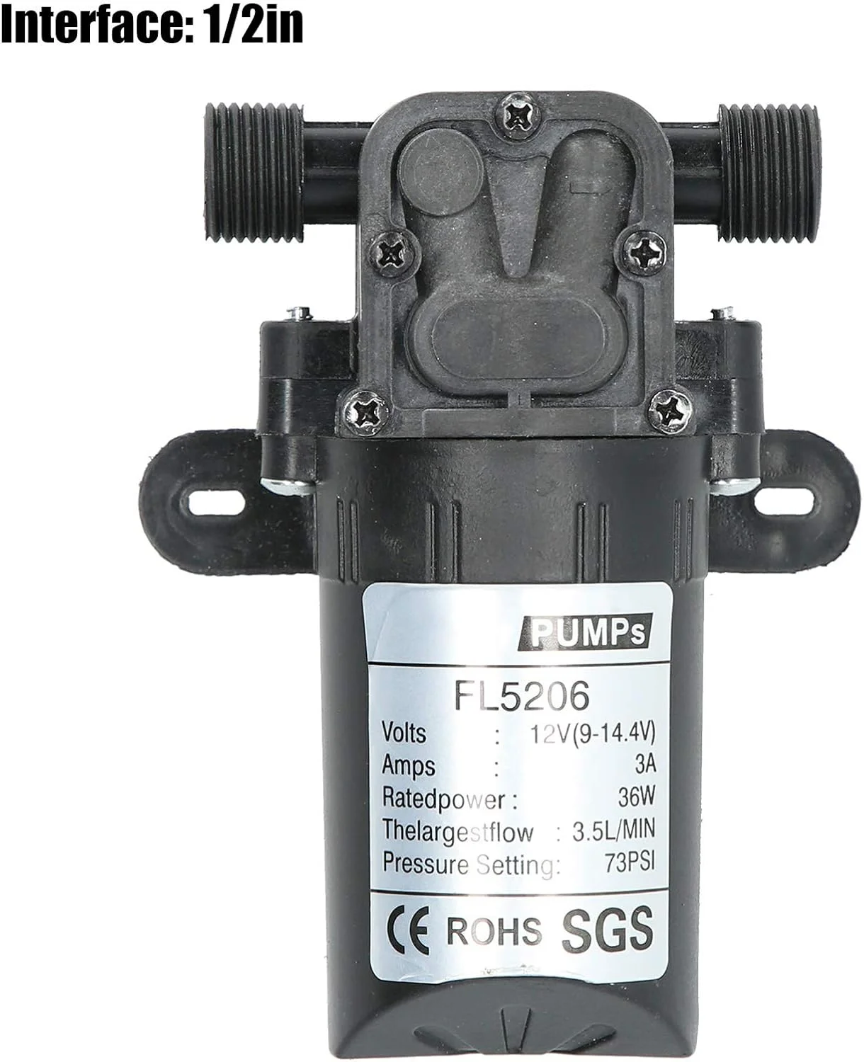 پمپ آب DC مدل TMKJZL، پمپ دیافراگمی میکرو DC 36 واتی با قابلیت خود مکش 1/2 اینچ برای ابزار رنگ آمیزی صنعتی پمپ آب DC مدل TMKJZL، پمپ دیافراگمی میکرو DC 36 واتی با قابلیت خود مکش 1/2 اینچ برای ابزار رنگ آمیزی صنعتی