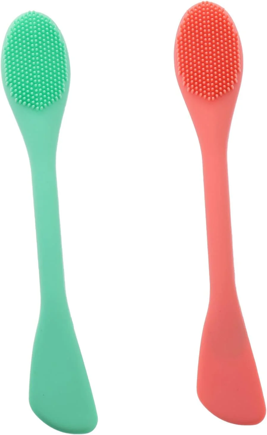 پتکاو 2 عدد برس پاک کننده صورت، اسکرابر لایه بردار دو سر برای پاکسازی ملایم و ماساژ، رنگ های مختلف